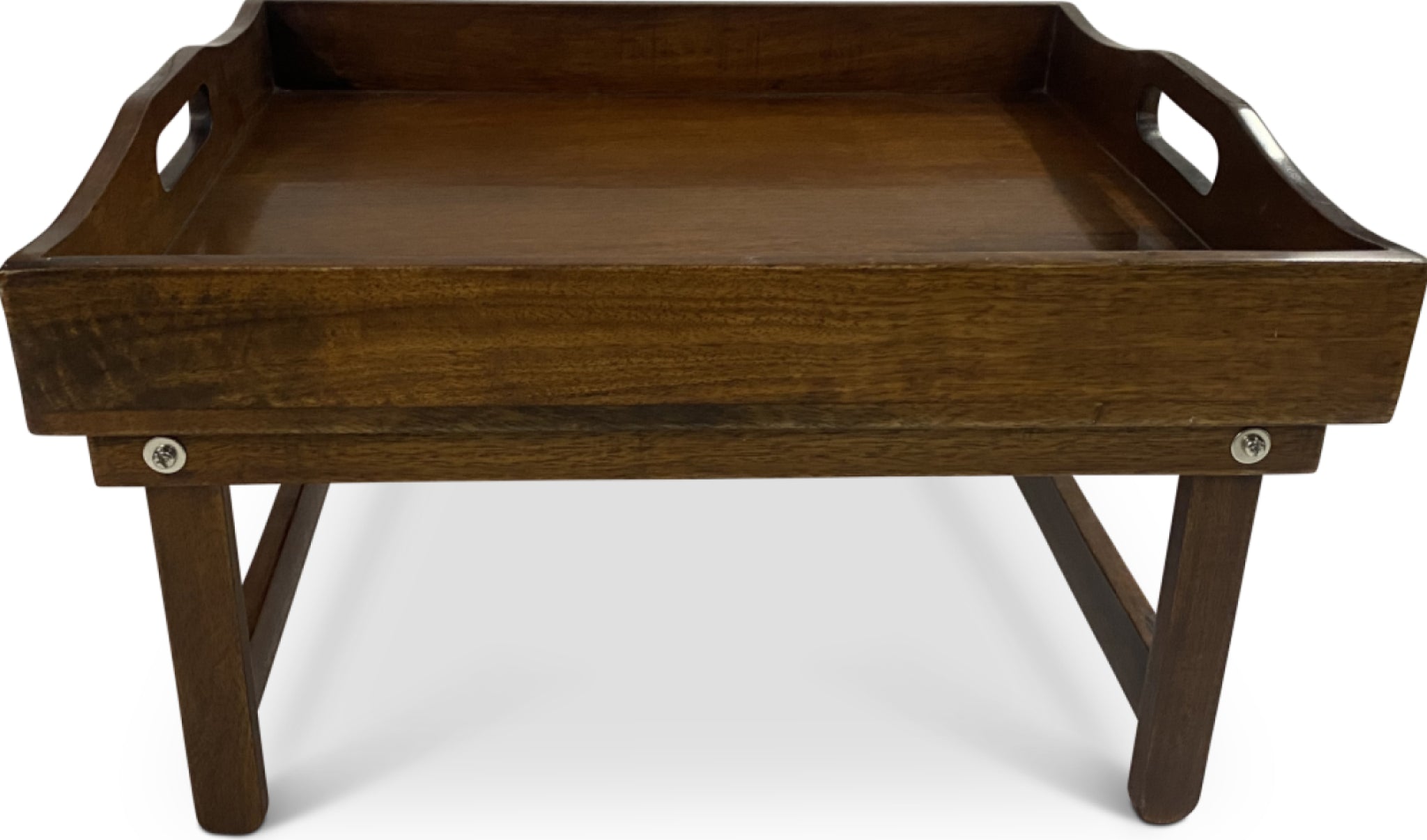 Authentic Models Wooden Serving Tray With Folding Feet, Small