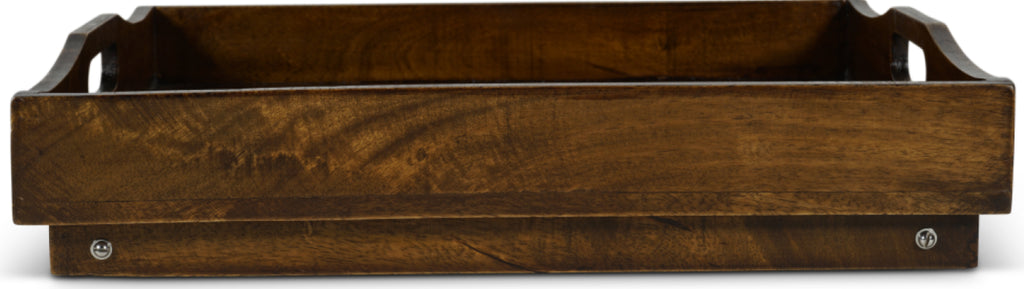 Authentic Models Wooden Serving Tray With Folding Feet, Small