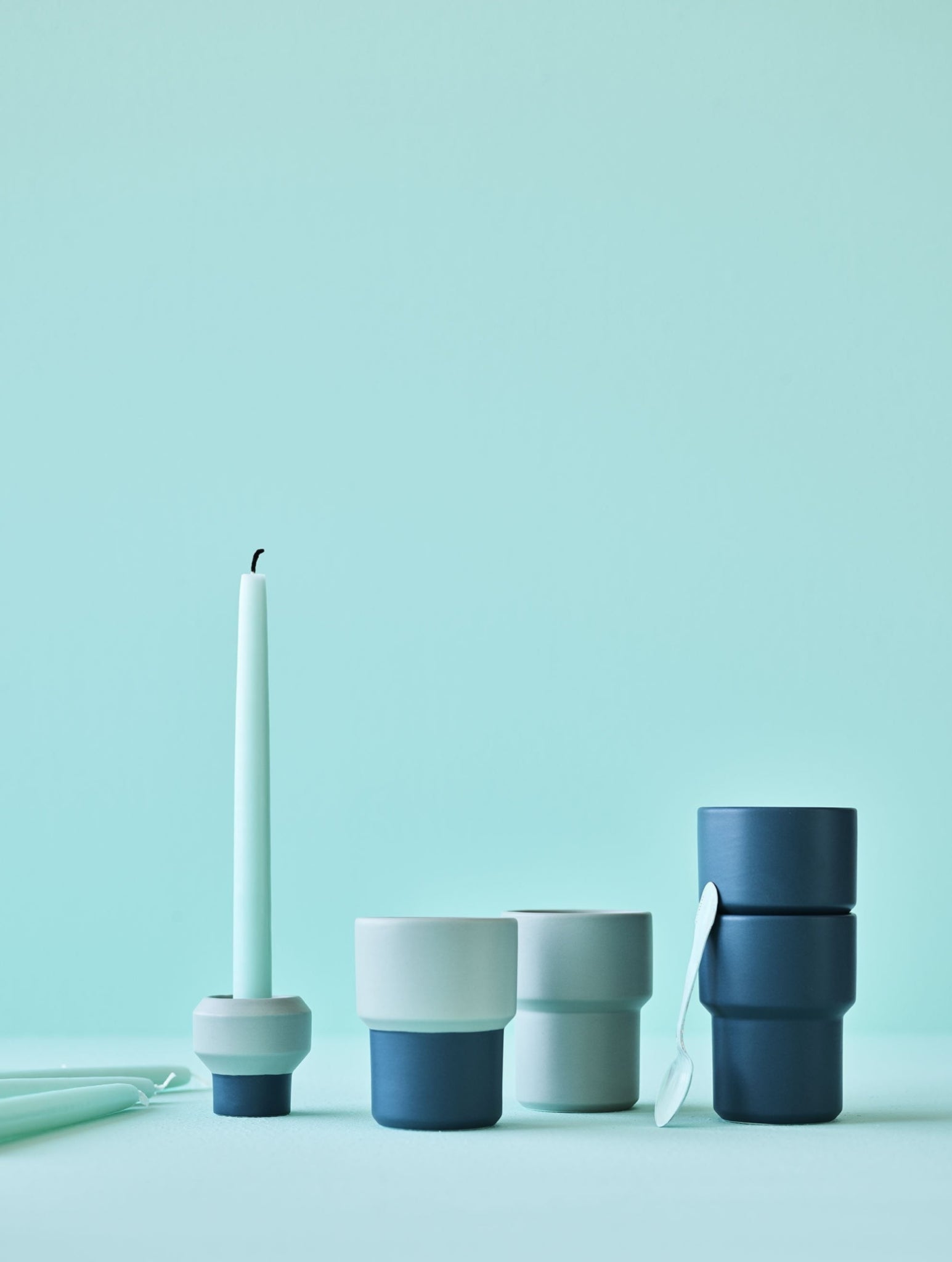 Lucie Kaas Fumario Mug Petrol Blue, 10cm