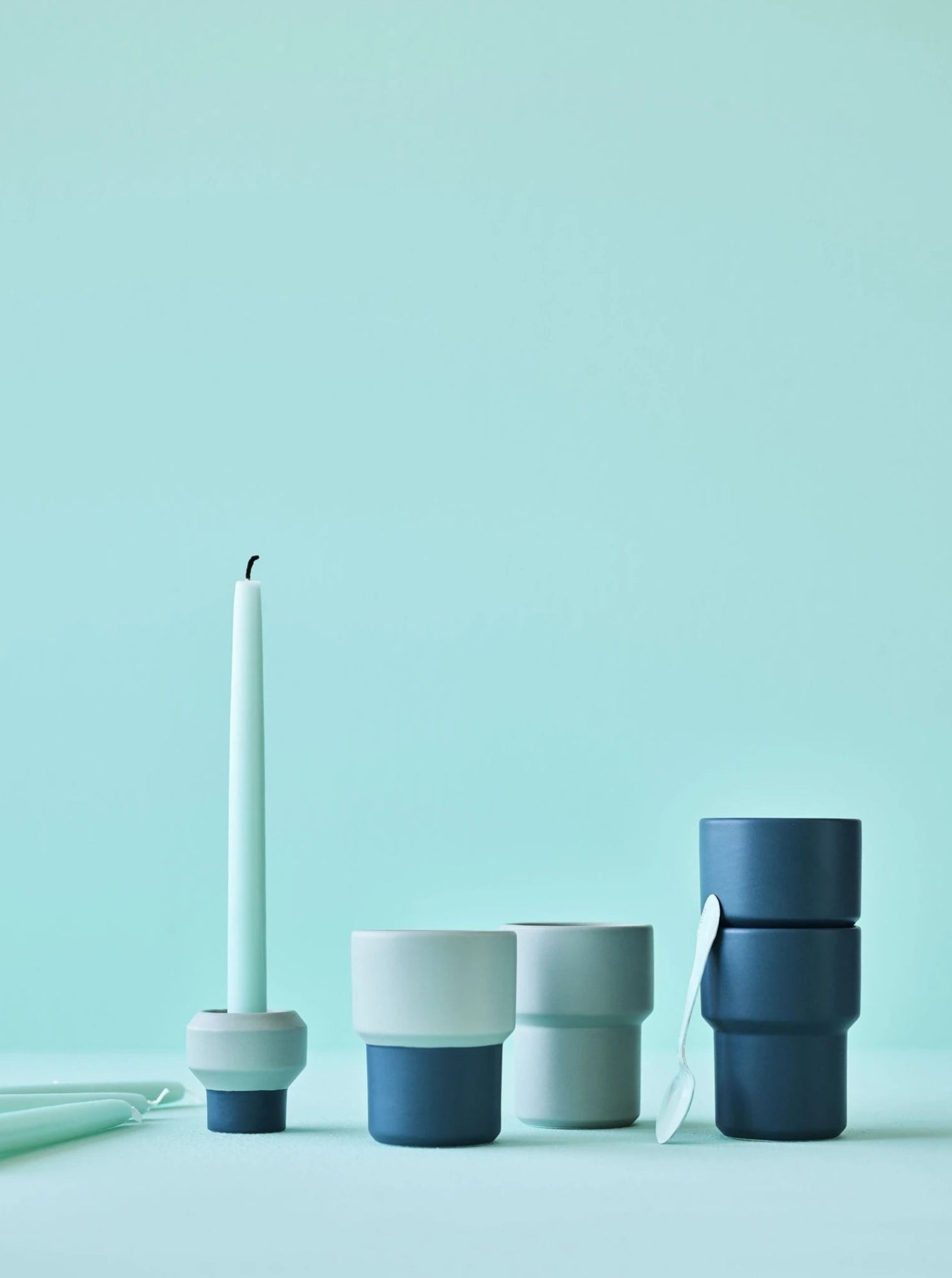 Lucie Kaas Fumario Mug Petrol Blue, 10cm