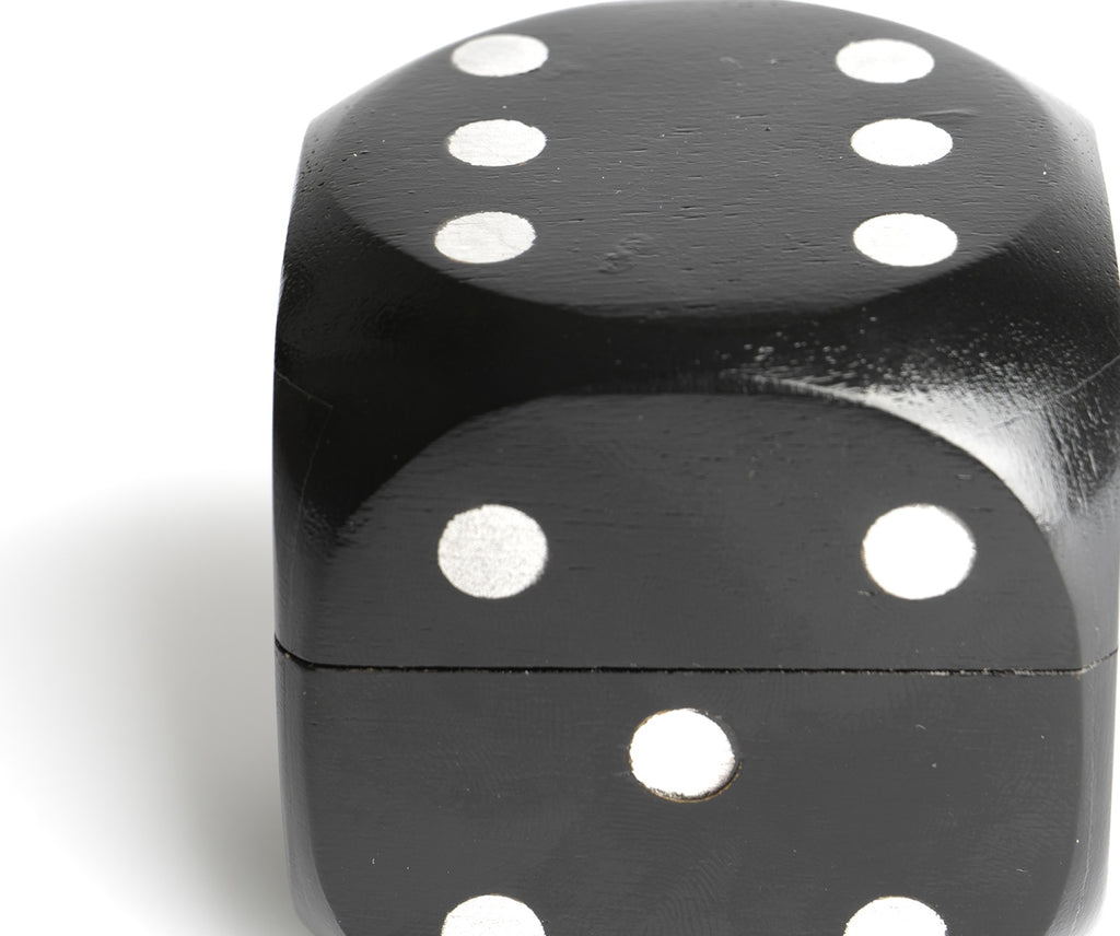 Authentic Models Cube Box Throw The Dice, Black