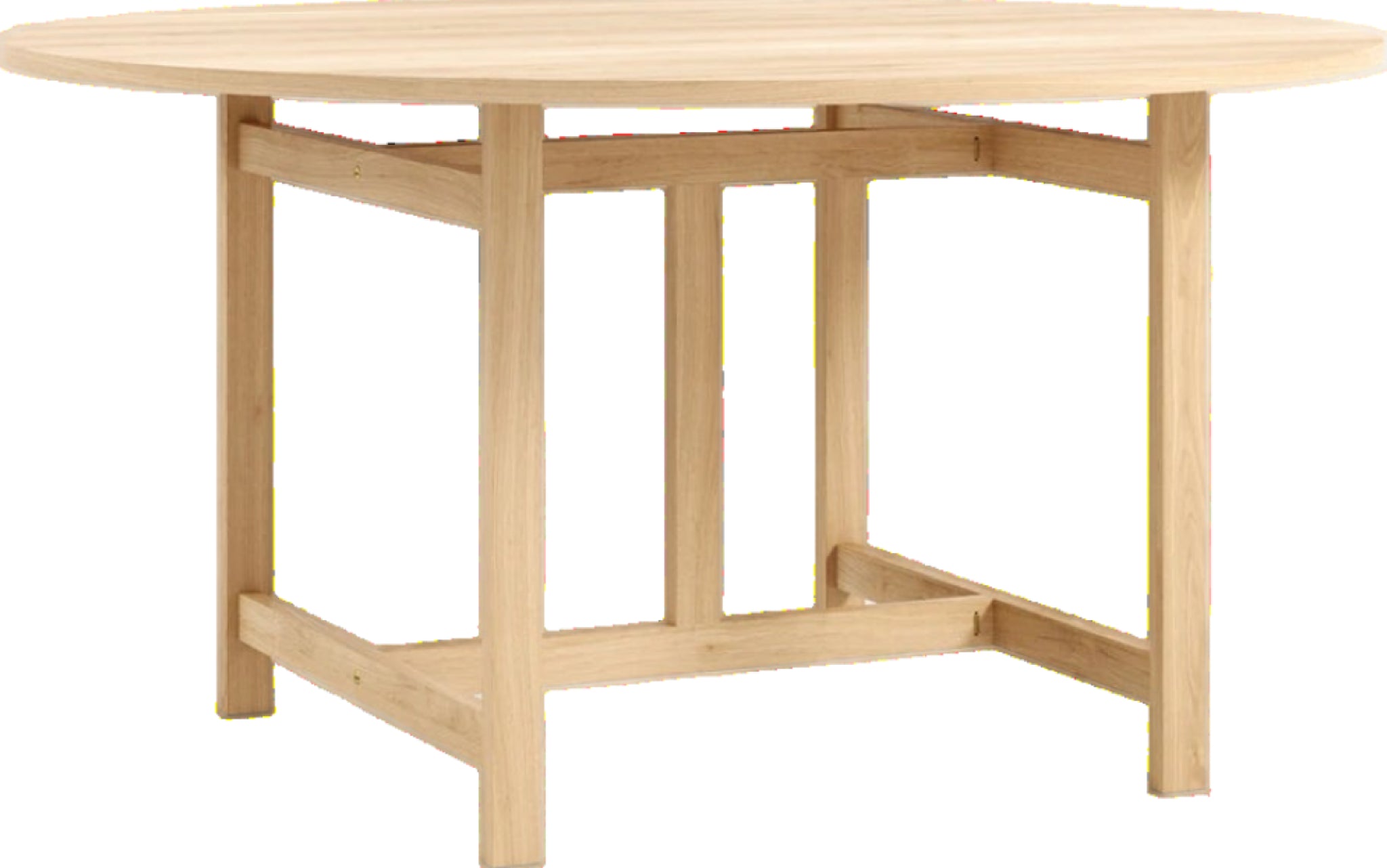 Moebe Ø130cm Oak Round Dining Table - FSC-Certified European Design