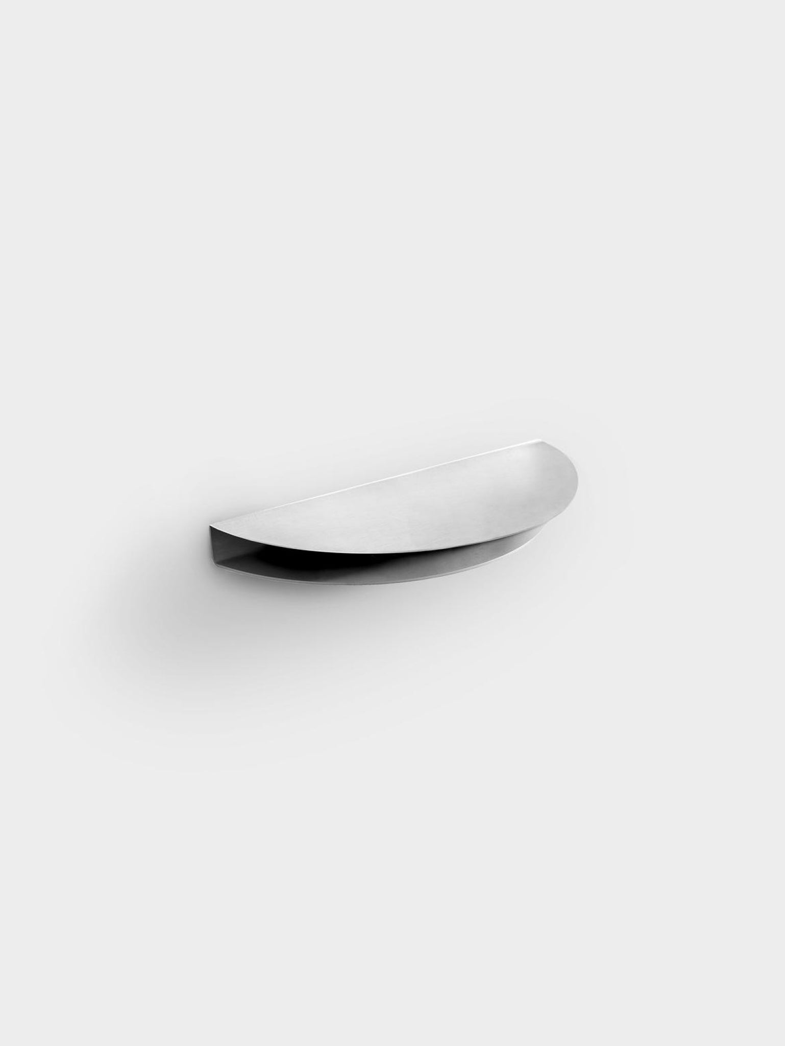 Stylish Moebe Half Moon Shelf 12x24 cm in Stainless Steel Finish