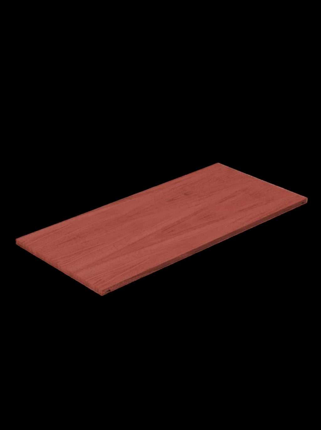 Moebe Earthy Red Storage Box Lid - Minimalist Oak Design, 60x33x31 cm