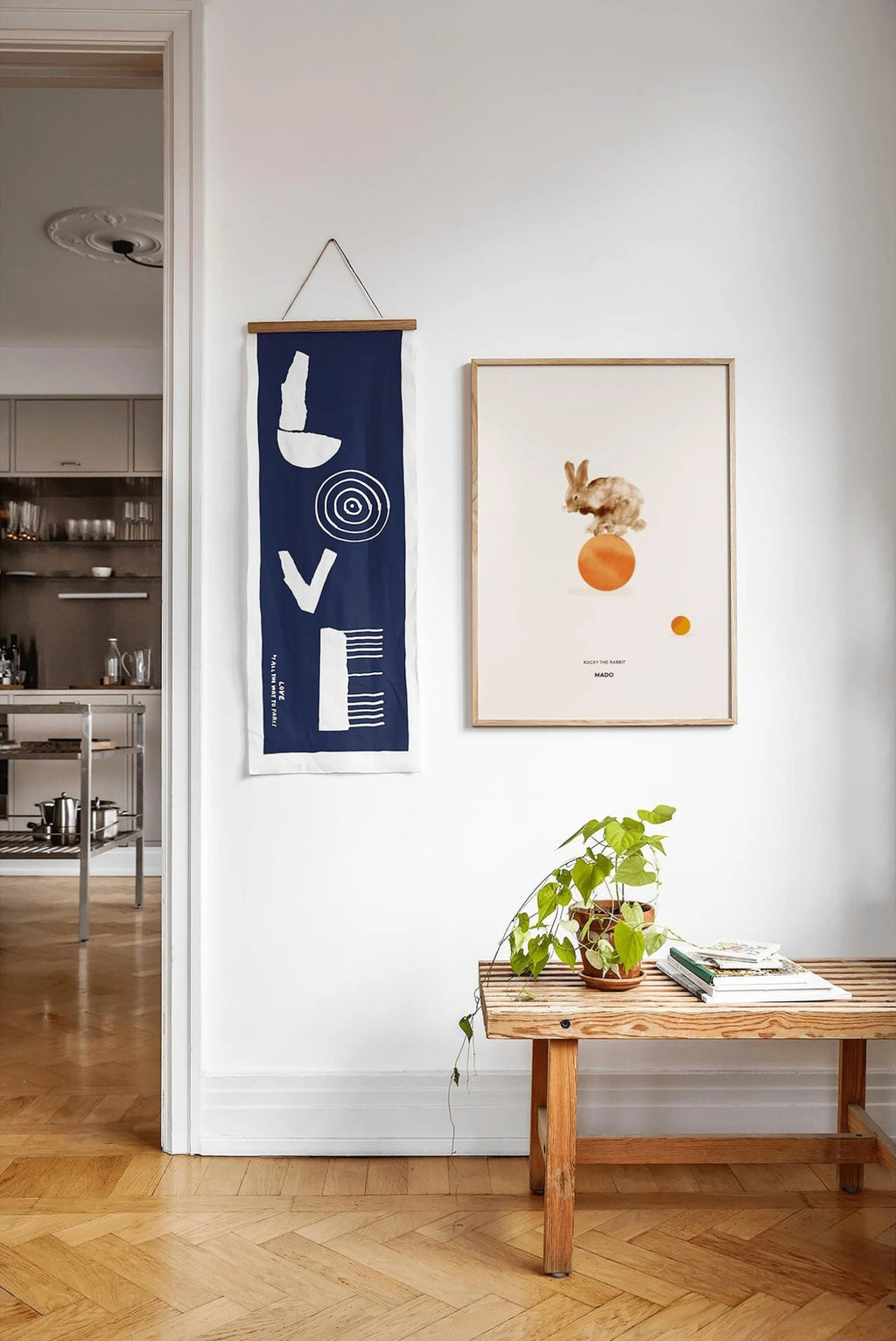 Paper Collective Rocky The Rabbit Poster, 50x70 Cm