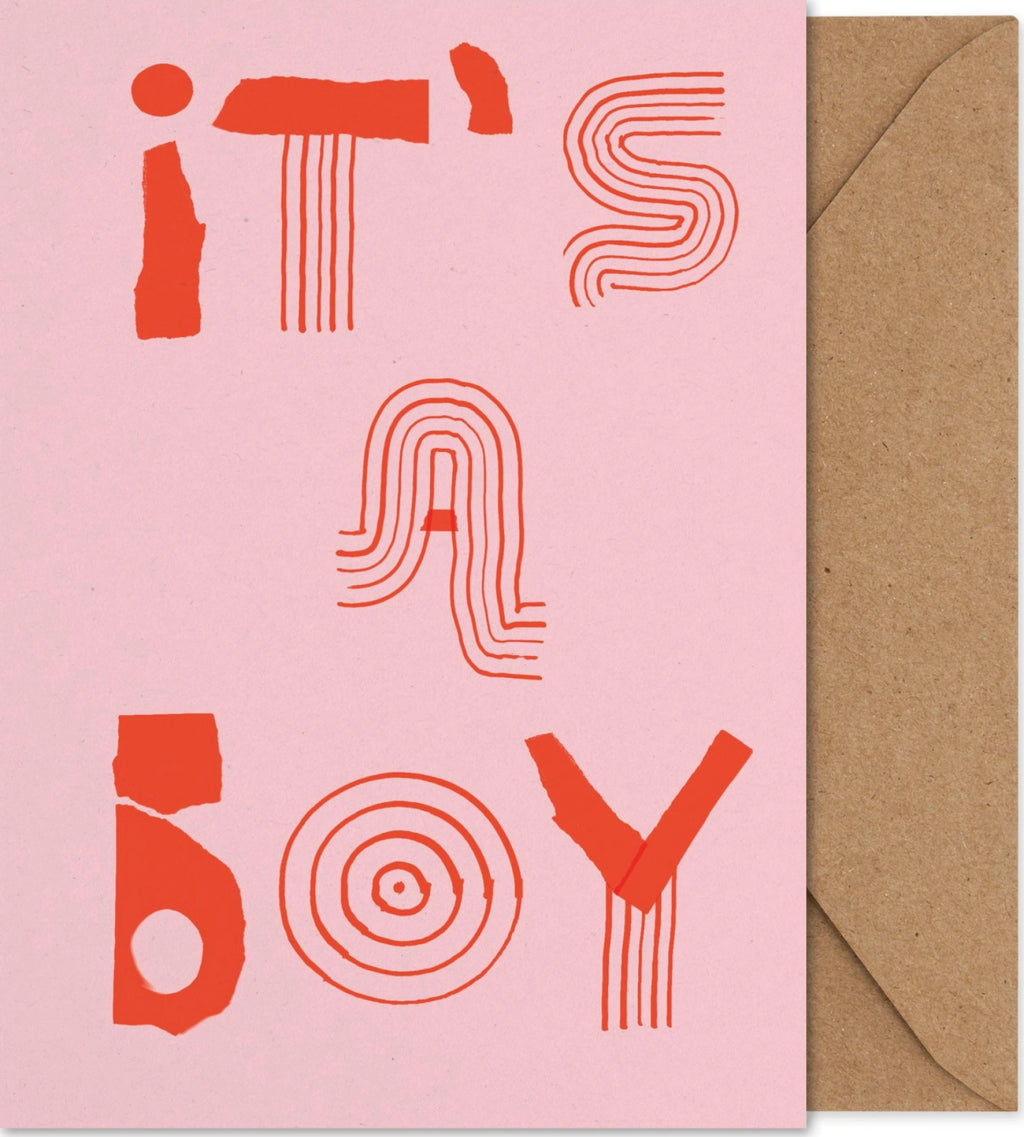 Paper Collective It's A Boy Art Card