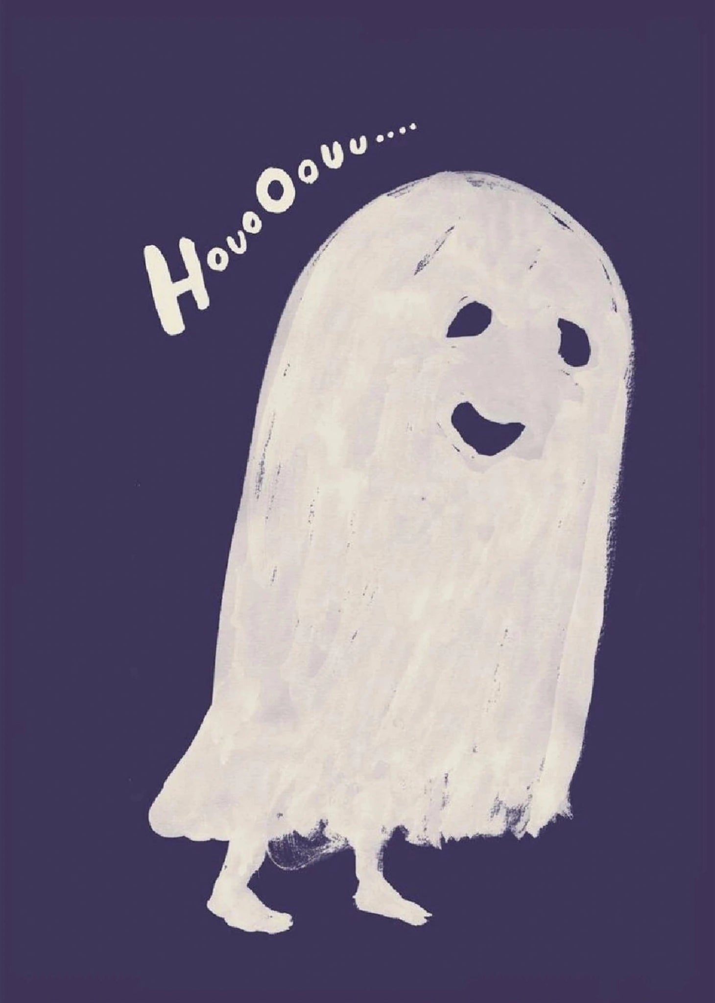 Paper Collective Houooouu Poster 50x70 Cm, White