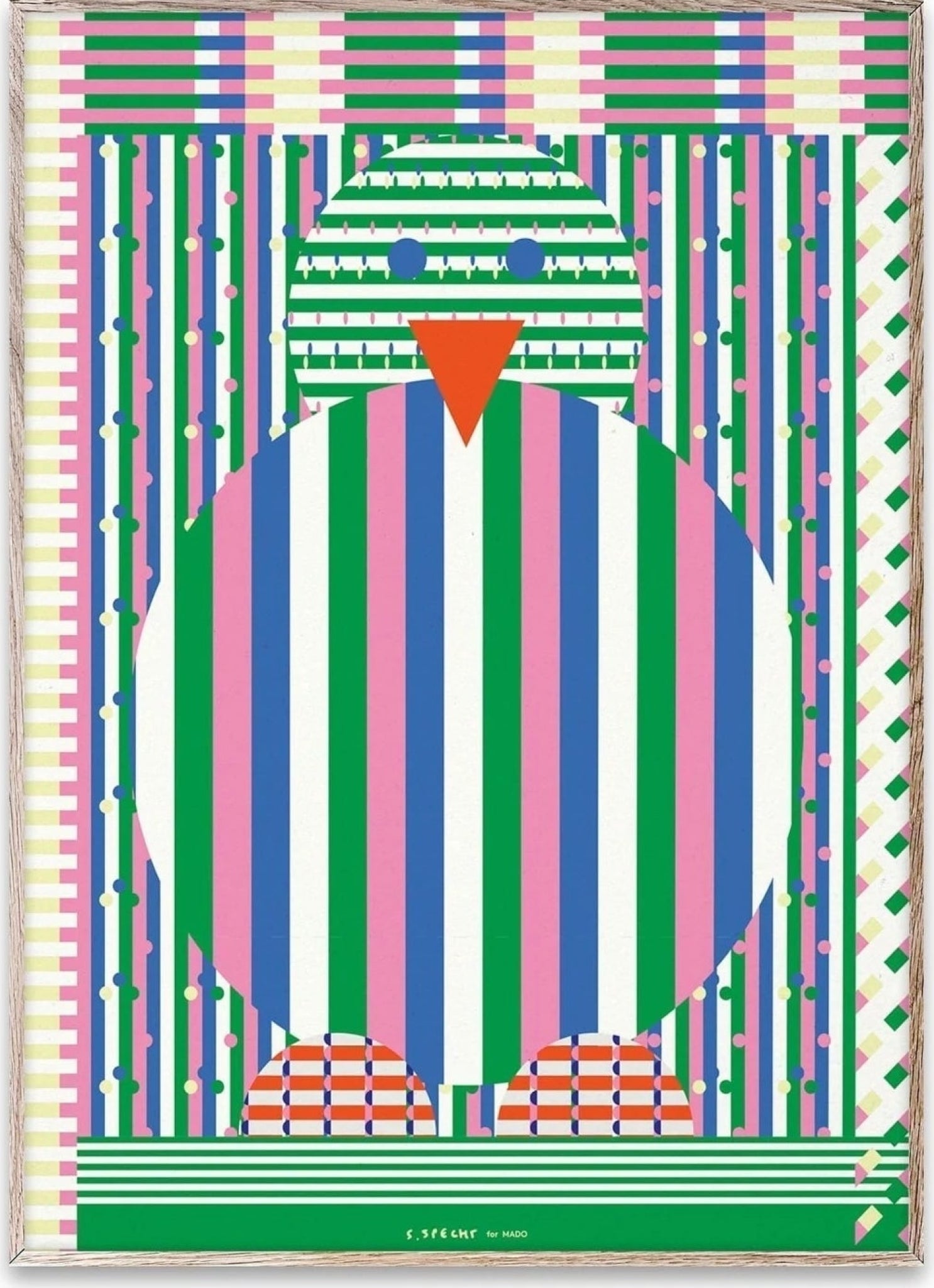 Paper Collective Chicken Poster, 30 X40 Cm