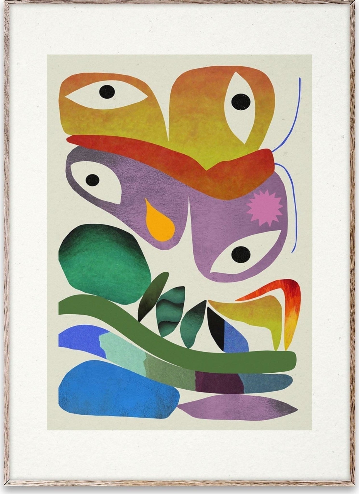 Paper Collective Butterfly Eyes Poster, 30x40 Cm
