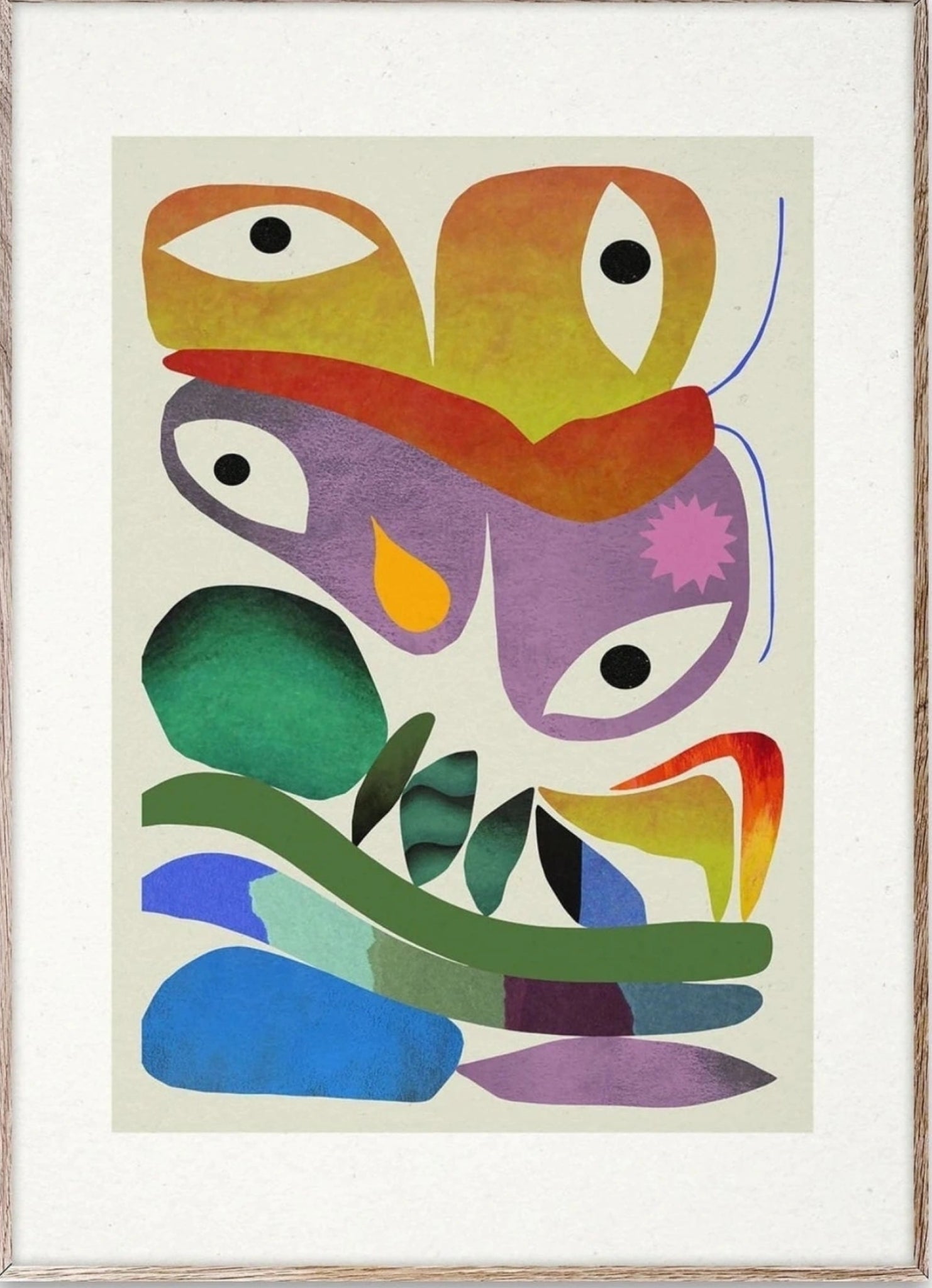 Paper Collective Butterfly Eyes Poster, 50x70 Cm