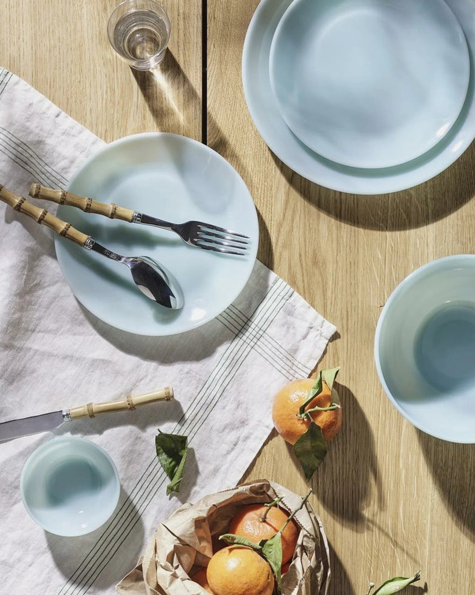 Lucie Kaas Milk Bowl Large, Minty Haze