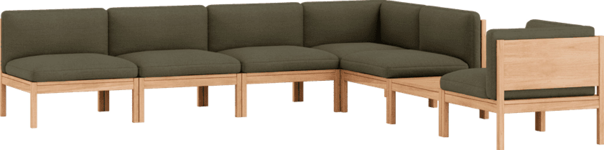 Moebe Modular Sofa Set, Mixed Combination D, Re-wool 977 (fsc Mix Credit)