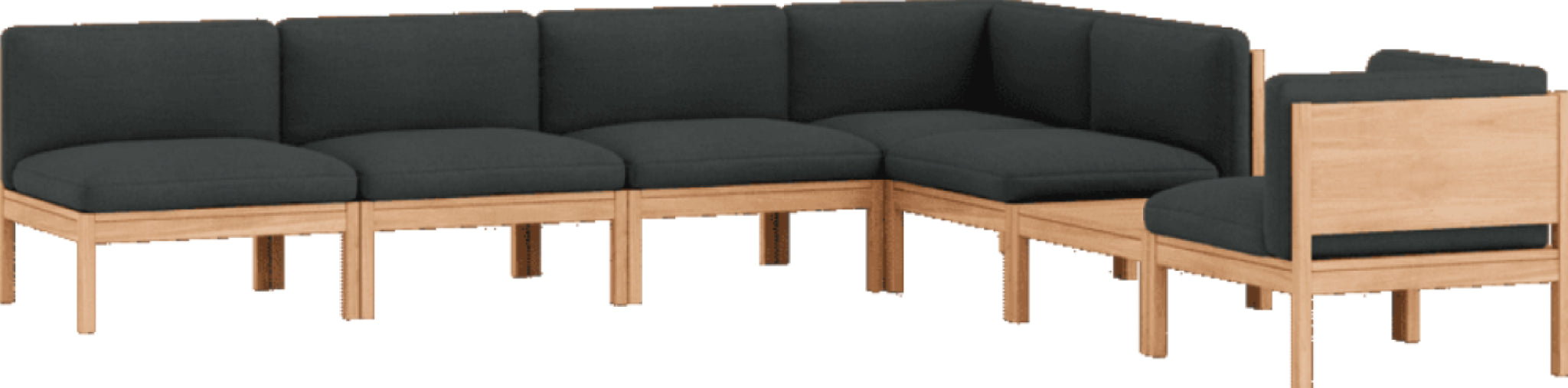 Moebe Modular Sofa Set, Mixed Combination D, Re-wool 987 (fsc Mix Credit)
