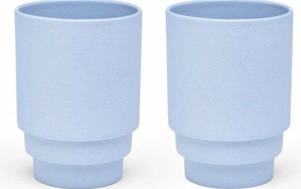 Puik Monday Coffee Cup Set Of 2, Lightbleu