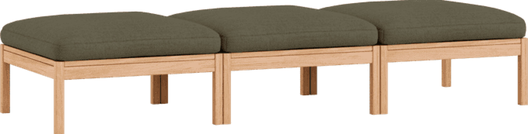 Moebe Modular Sofa Set, 3 Seater Daybed, Re-wool 977 (fsc Mix Credit)