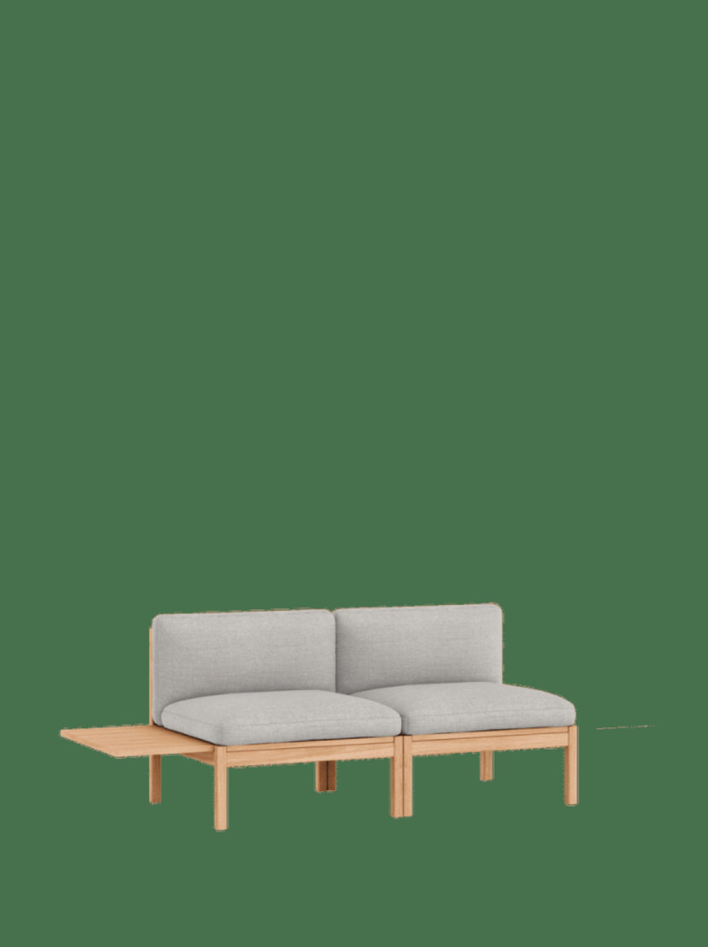 Moebe Modular Sofa Set, 2 Seater Sofa With 1 Side Table, Autumn 101 (fsc Mix Credit)