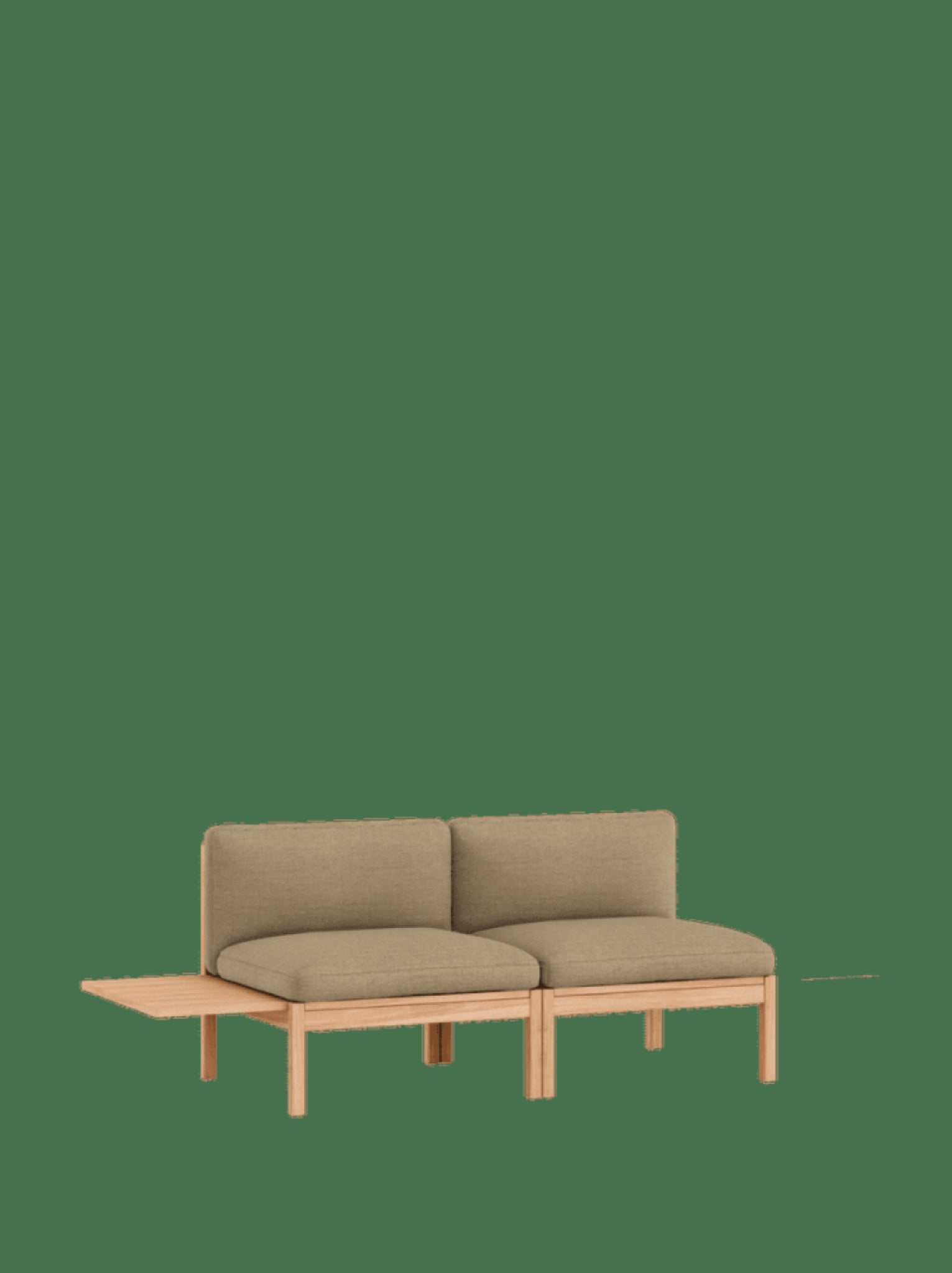 Moebe Modular Sofa Set, 2 Seater Sofa With 1 Side Table, Autumn 221 (fsc Mix Credit)