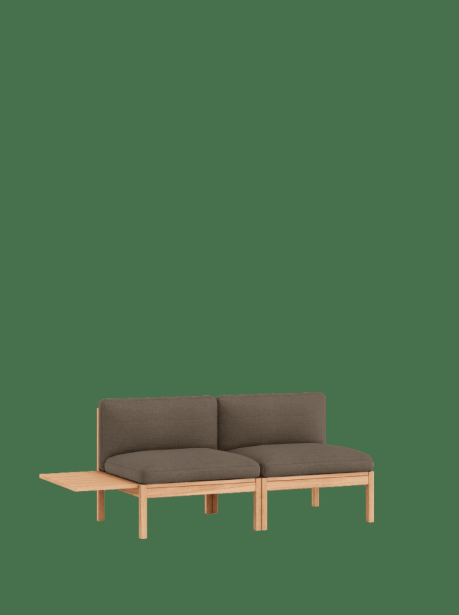 Moebe Modular Sofa Set, 2 Seater Sofa With 1 Side Table, Autumn 361 (fsc Mix Credit)