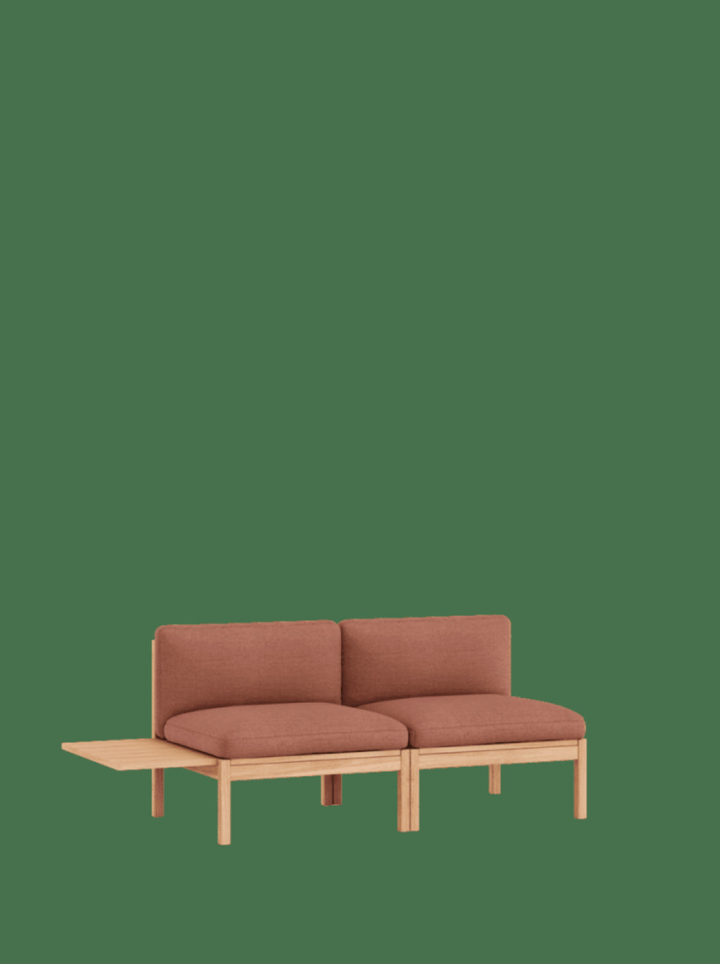 Moebe Modular Sofa Set, 2 Seater Sofa With 1 Side Table, Autumn 551 (fsc Mix Credit)