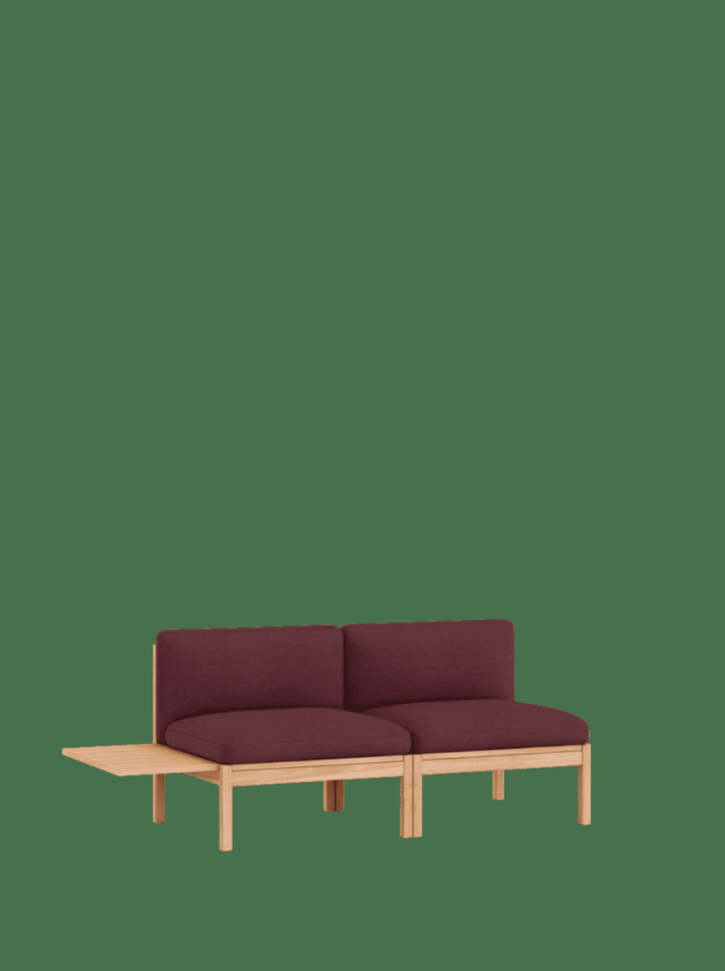 Moebe Modular Sofa Set, 2 Seater Sofa With 1 Side Table, Autumn 681 (fsc Mix Credit)