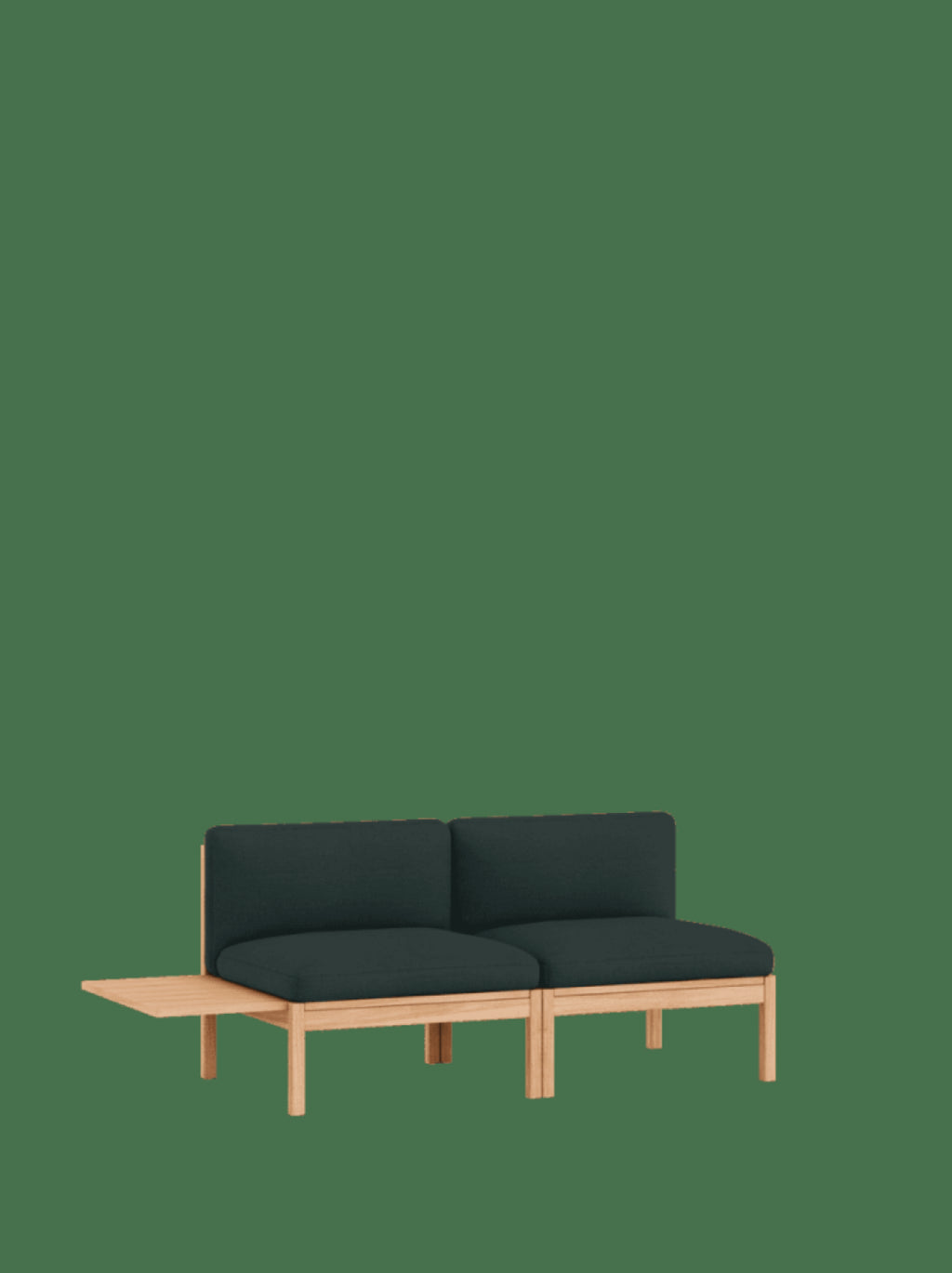 Moebe Modular Sofa Set, 2 Seater Sofa With 1 Side Table, Autumn 971 (fsc Mix Credit)