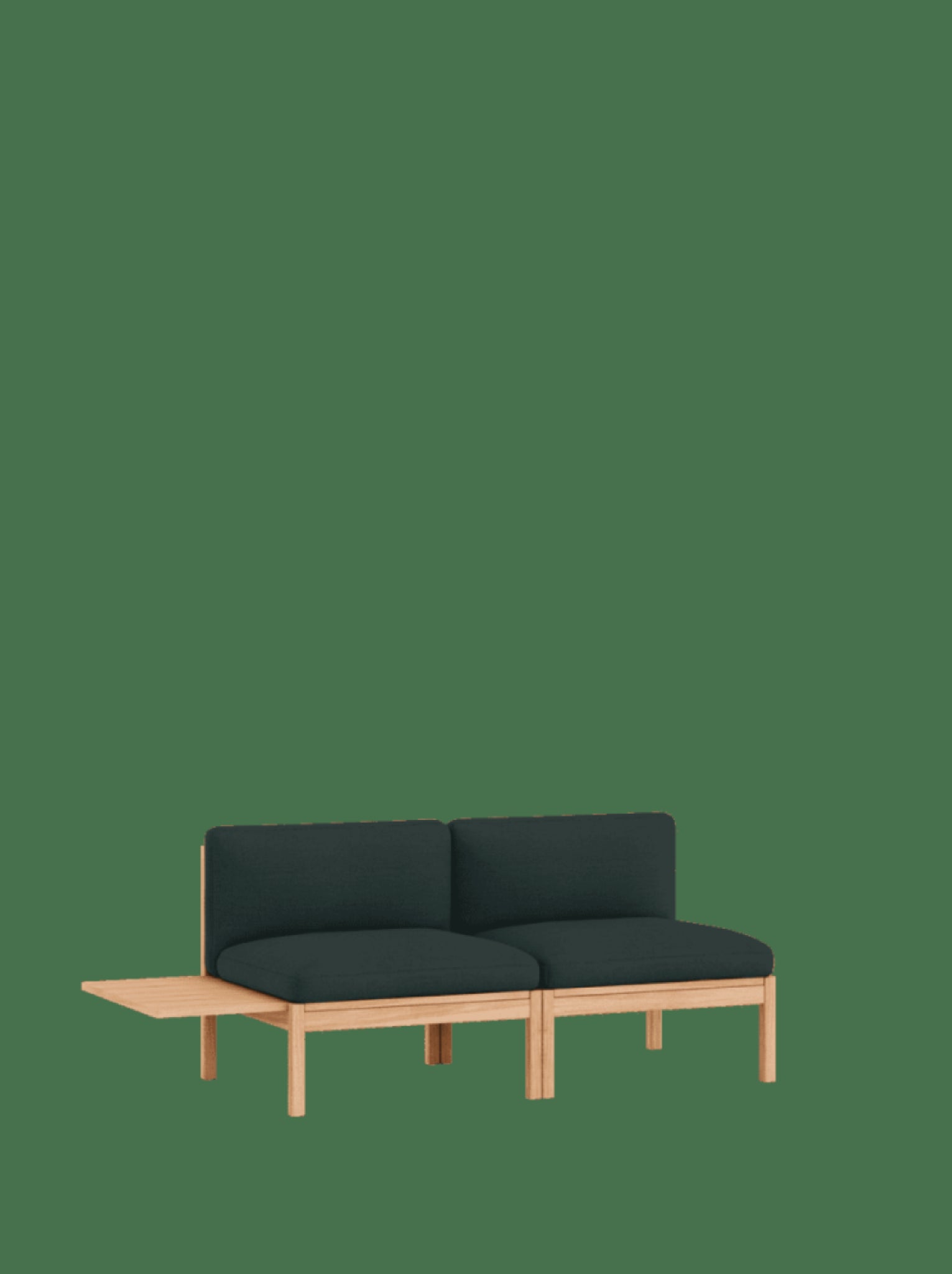 Moebe Modular Sofa Set, 2 Seater Sofa With 1 Side Table, Autumn 971 (fsc Mix Credit)