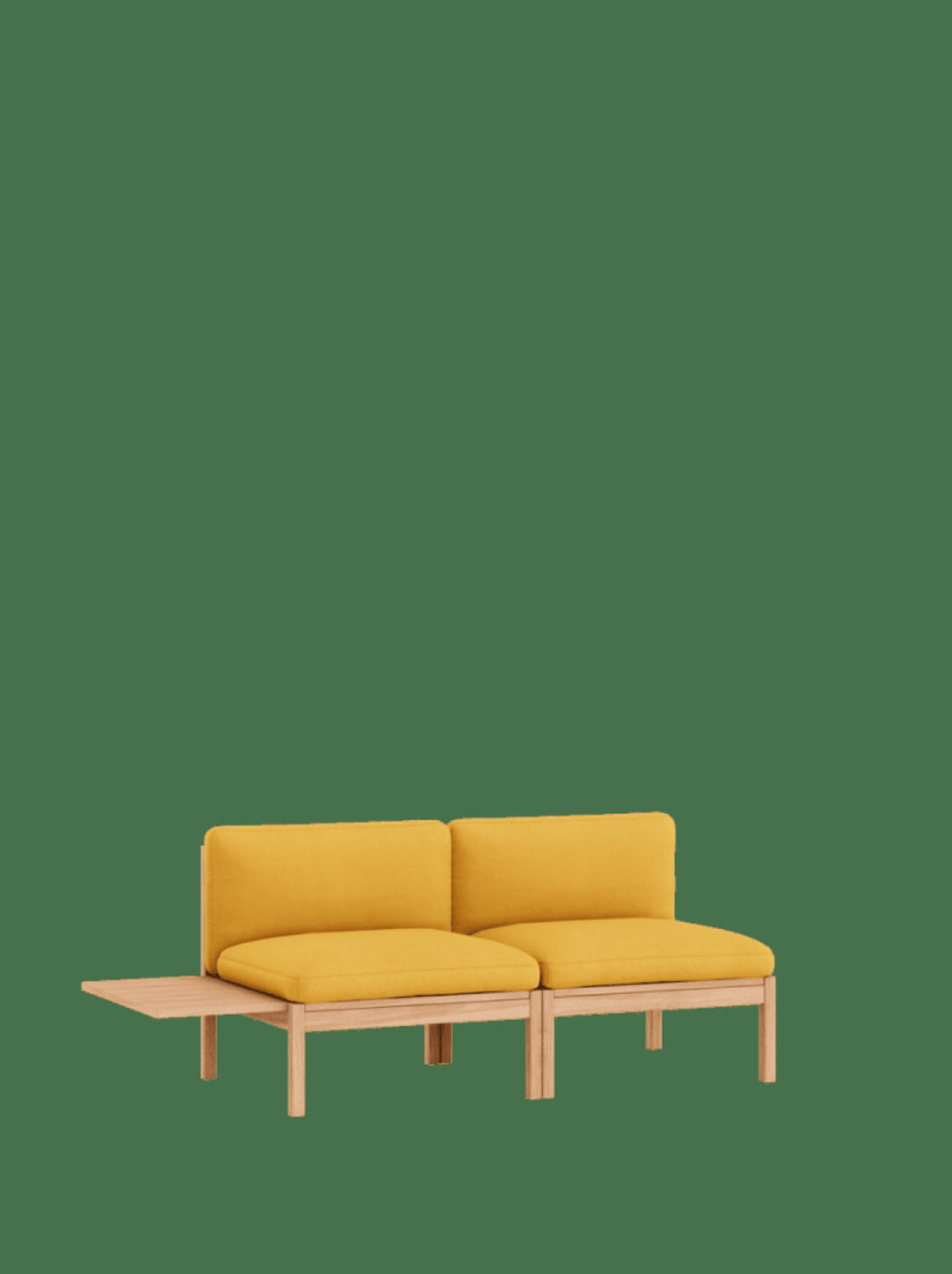 Moebe Modular Sofa Set, 2 Seater Sofa With 1 Side Table, Field 463 (fsc Mix Credit)