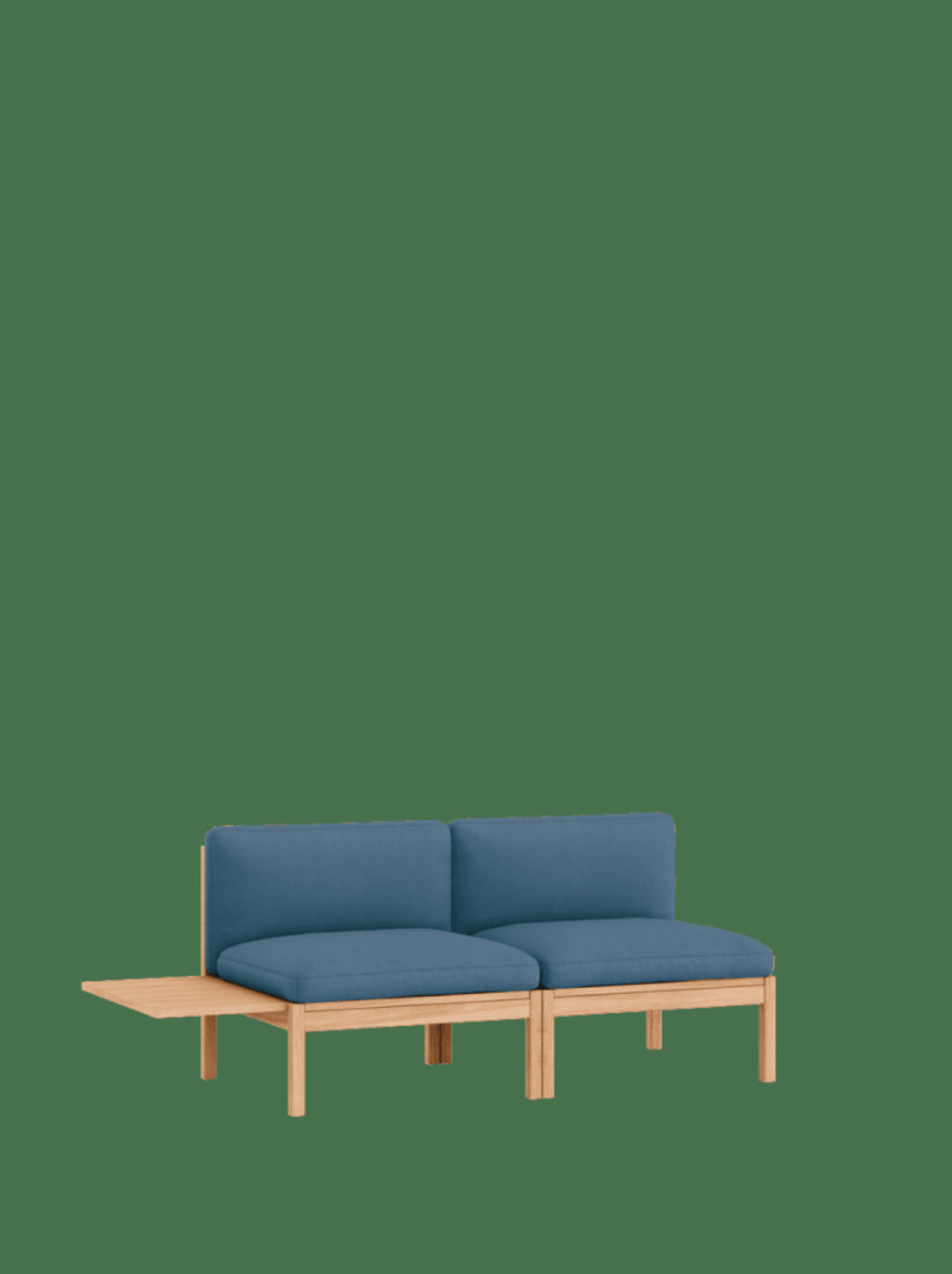 Moebe Modular Sofa Set, 2 Seater Sofa With 1 Side Table, Field 733 (fsc Mix Credit)