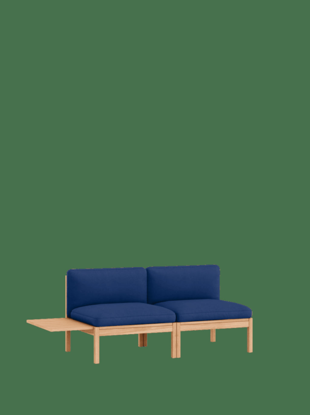 Moebe Modular Sofa Set, 2 Seater Sofa With 1 Side Table, Field 763 (fsc Mix Credit)
