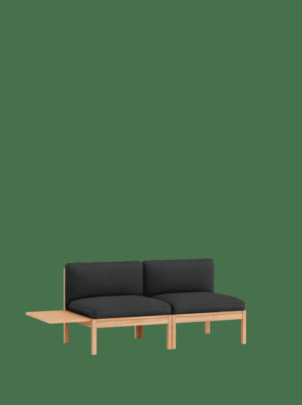 Moebe Modular Sofa Set, 2 Seater Sofa With 1 Side Table, Field 793 (fsc Mix Credit)