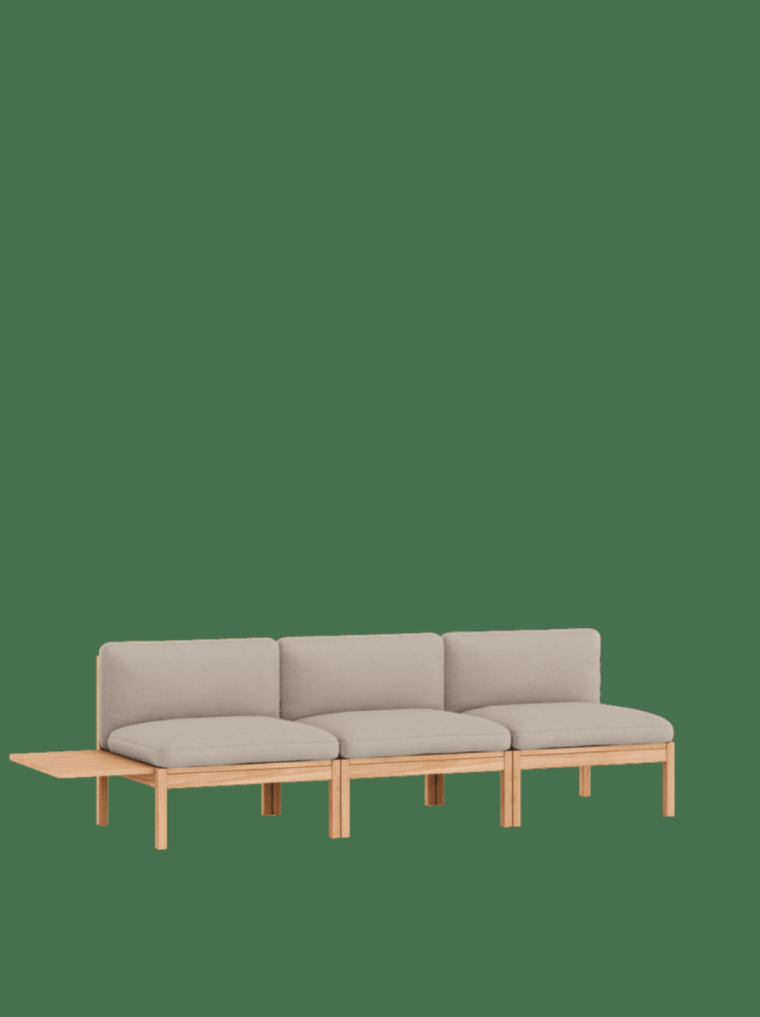 Moebe Modular Sofa Set, 3 Seater Sofa With 1 Side Table, Field 233 (fsc Mix Credit)
