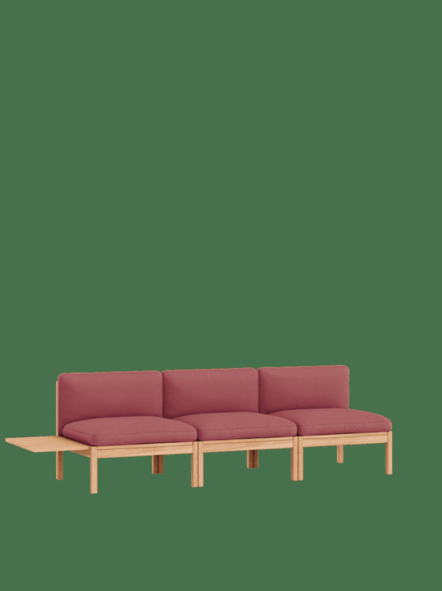 Moebe Modular Sofa Set, 3 Seater Sofa With 1 Side Table, Field 643 (fsc Mix Credit)