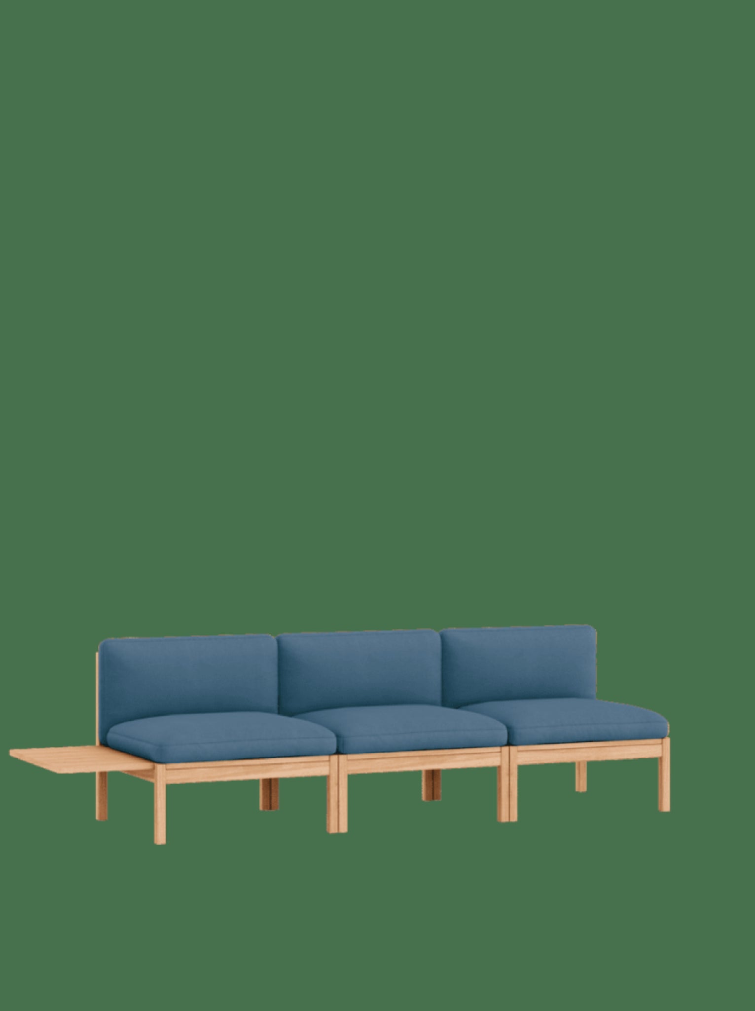 Moebe Modular Sofa Set, 3 Seater Sofa With 1 Side Table, Field 733 (fsc Mix Credit)