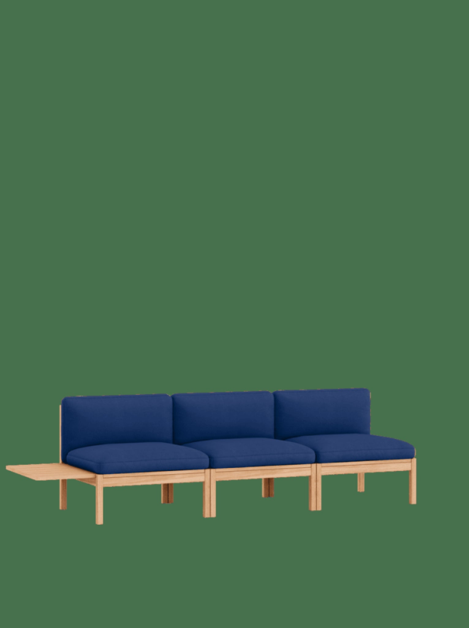 Moebe Modular Sofa Set, 3 Seater Sofa With 1 Side Table, Field 763 (fsc Mix Credit)