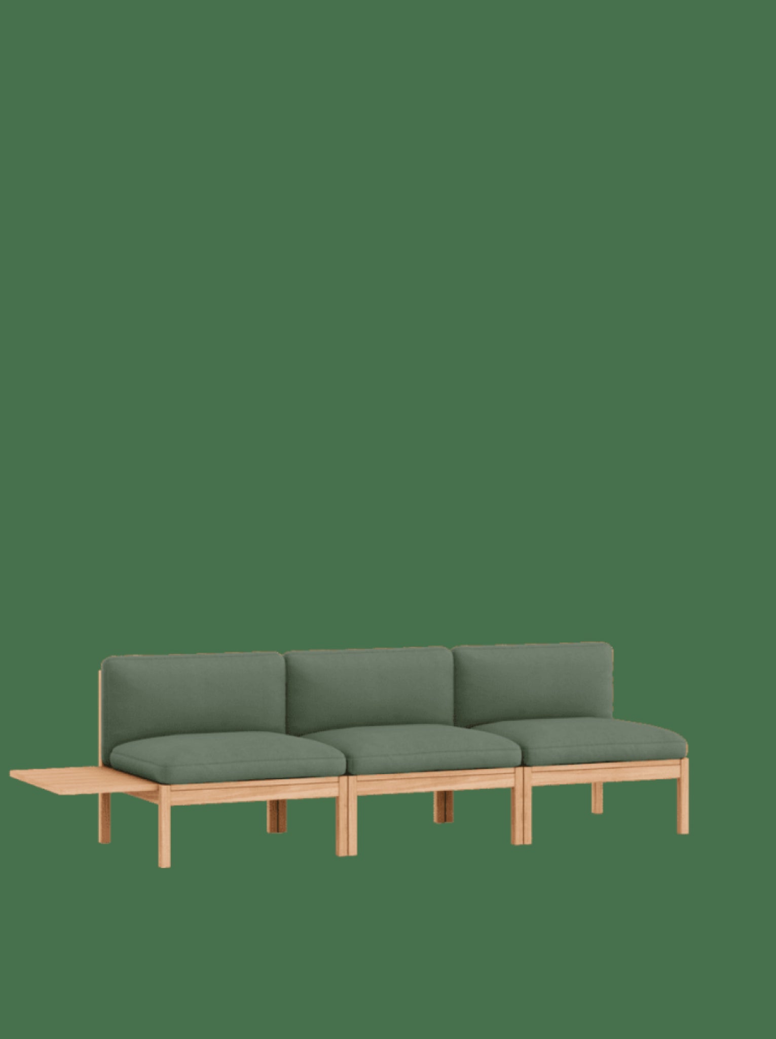 Moebe Modular Sofa Set, 3 Seater Sofa With 1 Side Table, Field 943 (fsc Mix Credit)
