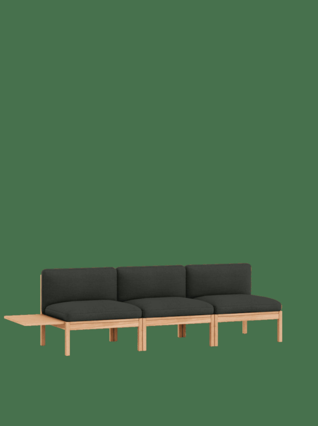 Moebe Modular Sofa Set, 3 Seater Sofa With 1 Side Table, Re-wool 198 (fsc Mix Credit)