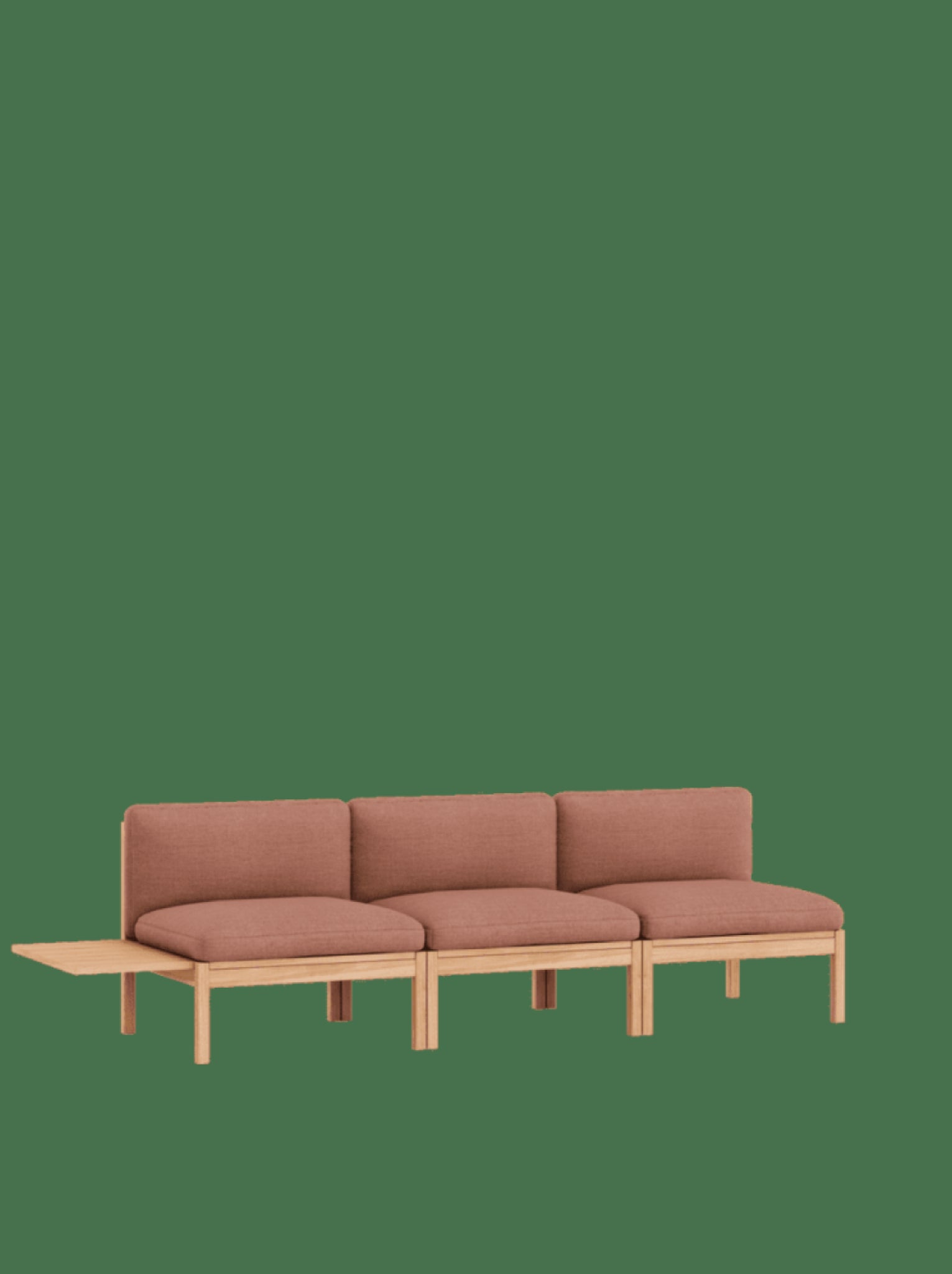 Moebe Modular Sofa Set, 3 Seater Sofa With 1 Side Table, Re-wool 648 (fsc Mix Credit)