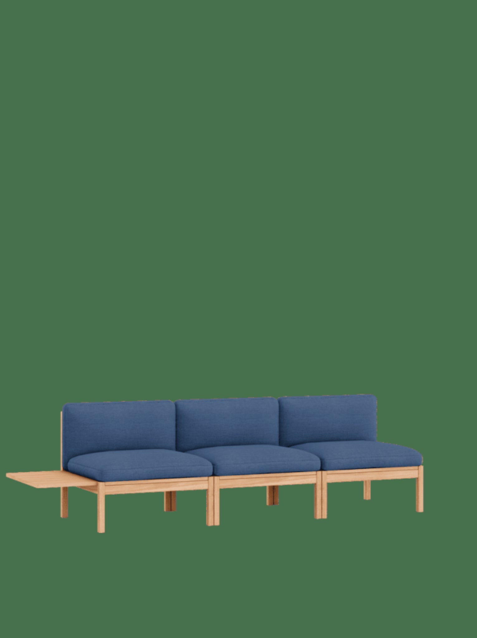 Moebe Modular Sofa Set, 3 Seater Sofa With 1 Side Table, Re-wool 767 (fsc Mix Credit)