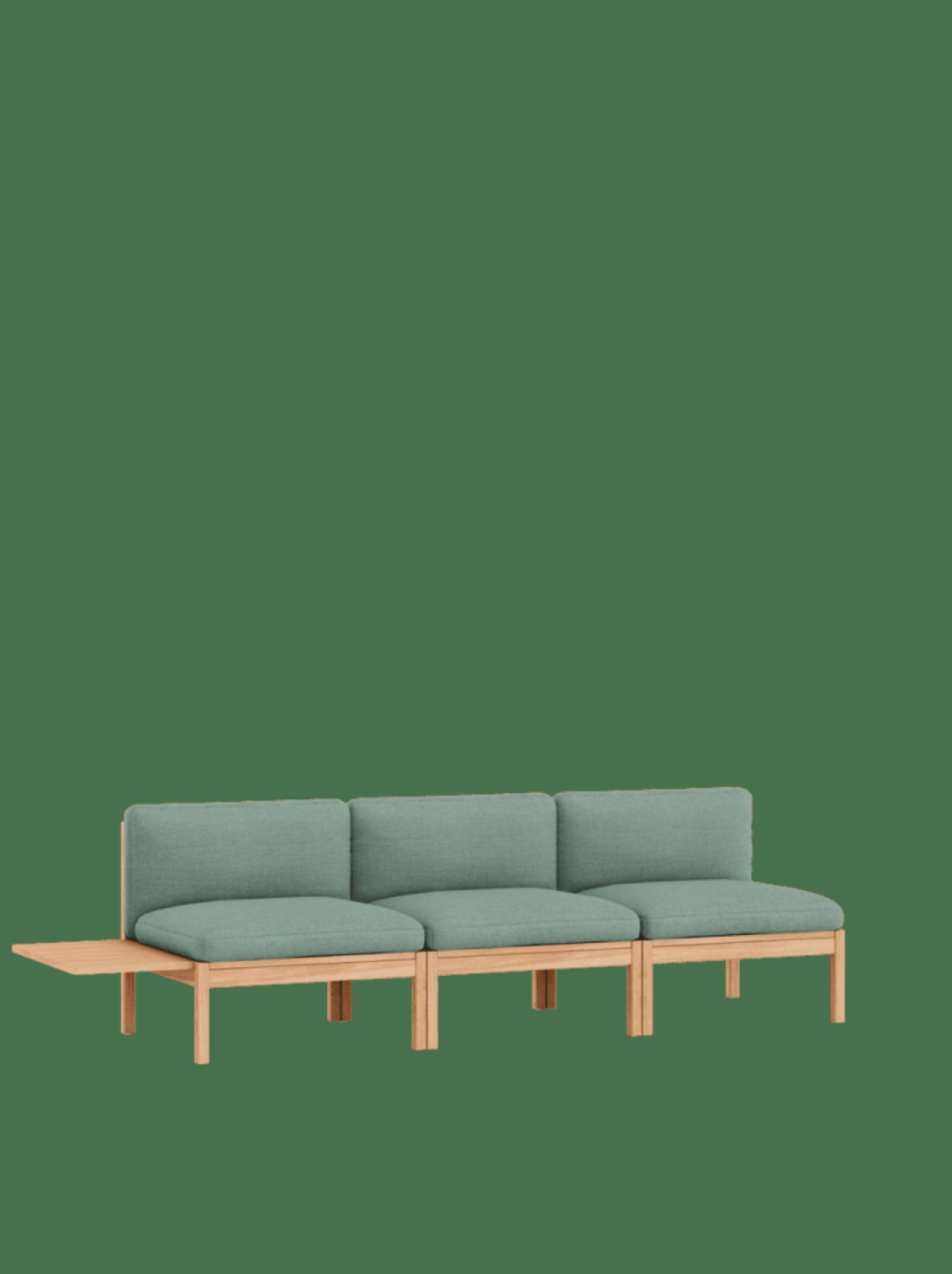 Moebe Modular Sofa Set, 3 Seater Sofa With 1 Side Table, Re-wool 868 (fsc Mix Credit)