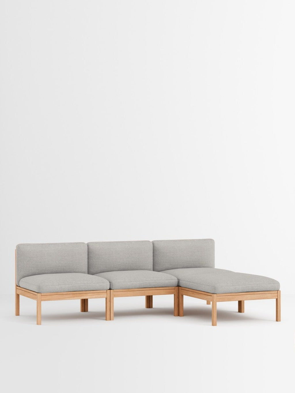 Moebe Modular Sofa Set, 3 Seater Sofa With Chaise Longue, Autumn 101 (fsc Mix Credit)