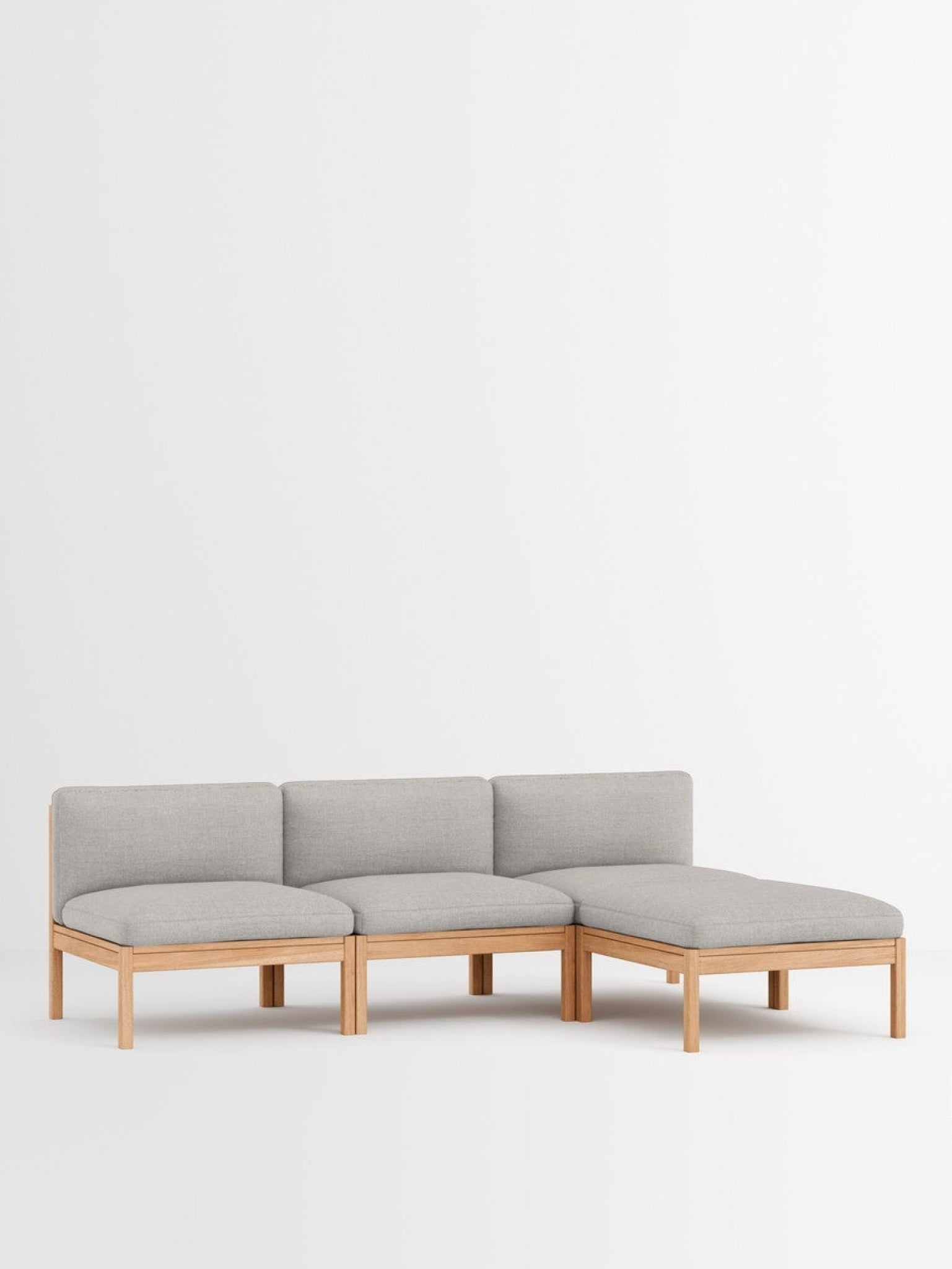 Moebe Modular Sofa Set, 3 Seater Sofa With Chaise Longue, Autumn 101 (fsc Mix Credit)
