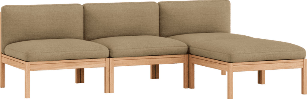 Moebe Modular Sofa Set, 3 Seater Sofa With Chaise Longue, Autumn 221 (fsc Mix Credit)