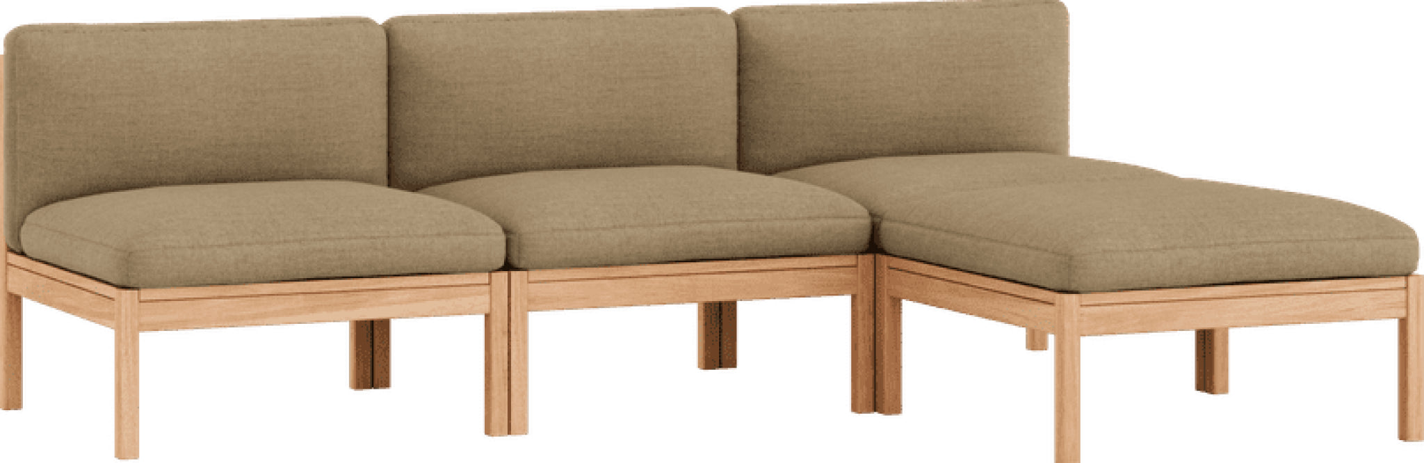 Moebe Modular Sofa Set, 3 Seater Sofa With Chaise Longue, Autumn 221 (fsc Mix Credit)