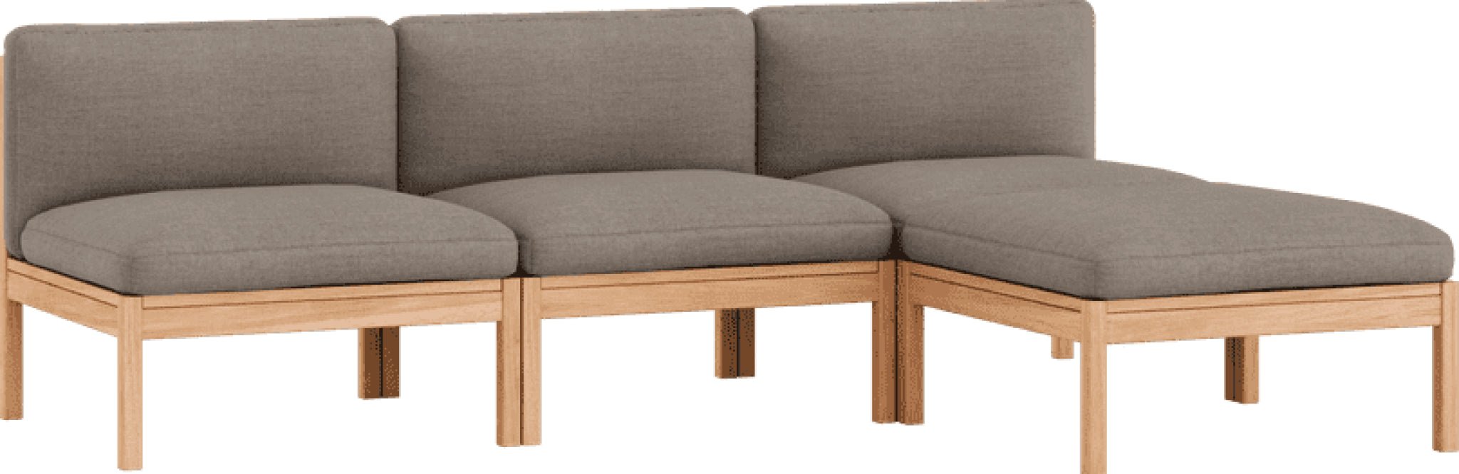 Moebe Modular Sofa Set, 3 Seater Sofa With Chaise Longue, Autumn 331 (fsc Mix Credit)