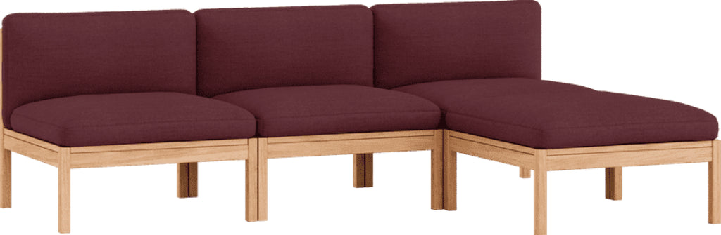 Moebe Modular Sofa Set, 3 Seater Sofa With Chaise Longue, Autumn 681 (fsc Mix Credit)