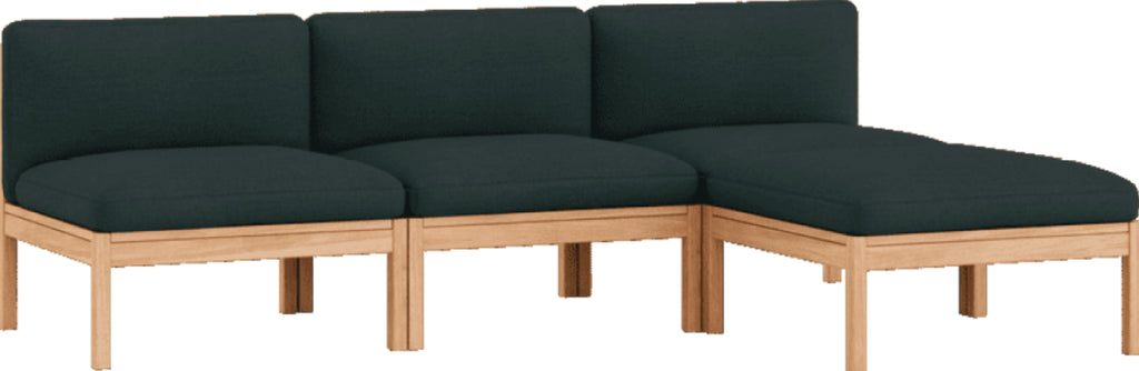 Moebe Modular Sofa Set, 3 Seater Sofa With Chaise Longue, Autumn 971 (fsc Mix Credit)