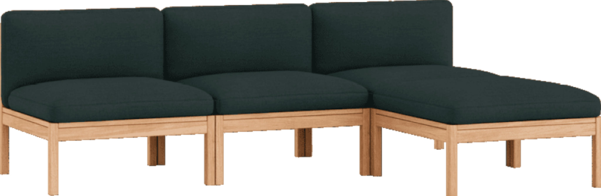 Moebe Modular Sofa Set, 3 Seater Sofa With Chaise Longue, Autumn 971 (fsc Mix Credit)