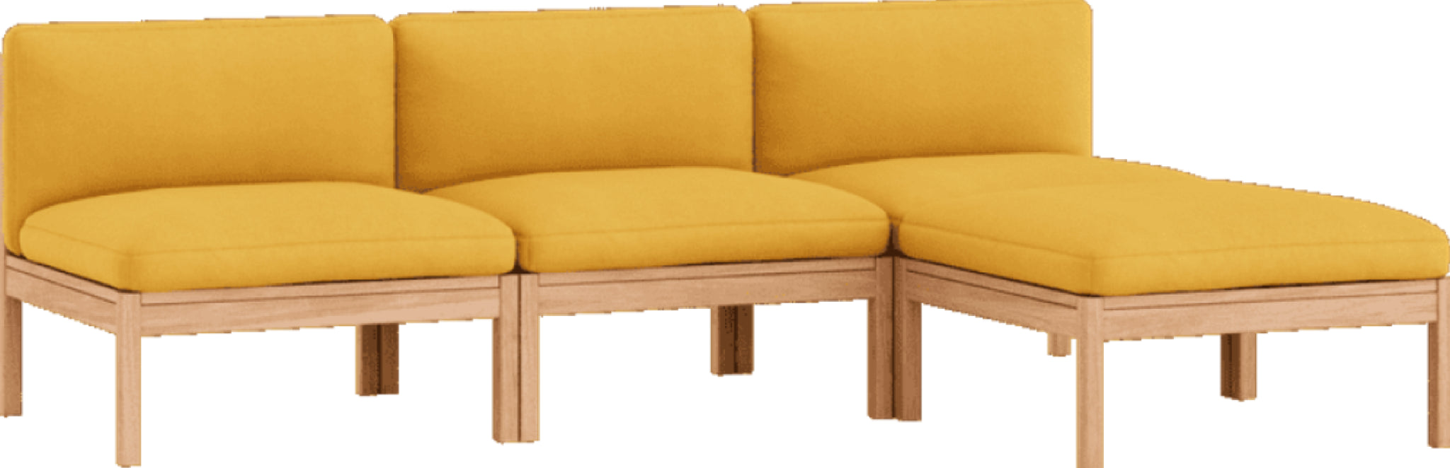 Moebe Modular Sofa Set, 3 Seater Sofa With Chaise Longue, Field 463 (fsc Mix Credit)