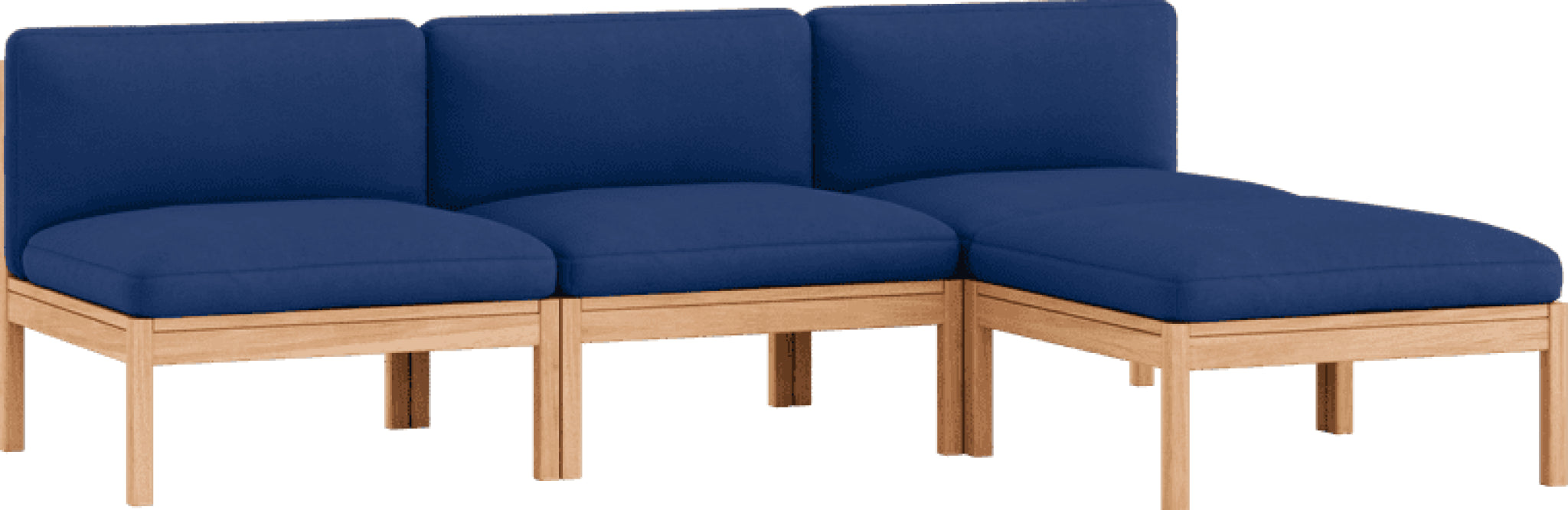 Moebe Modular Sofa Set, 3 Seater Sofa With Chaise Longue, Field 763 (fsc Mix Credit)