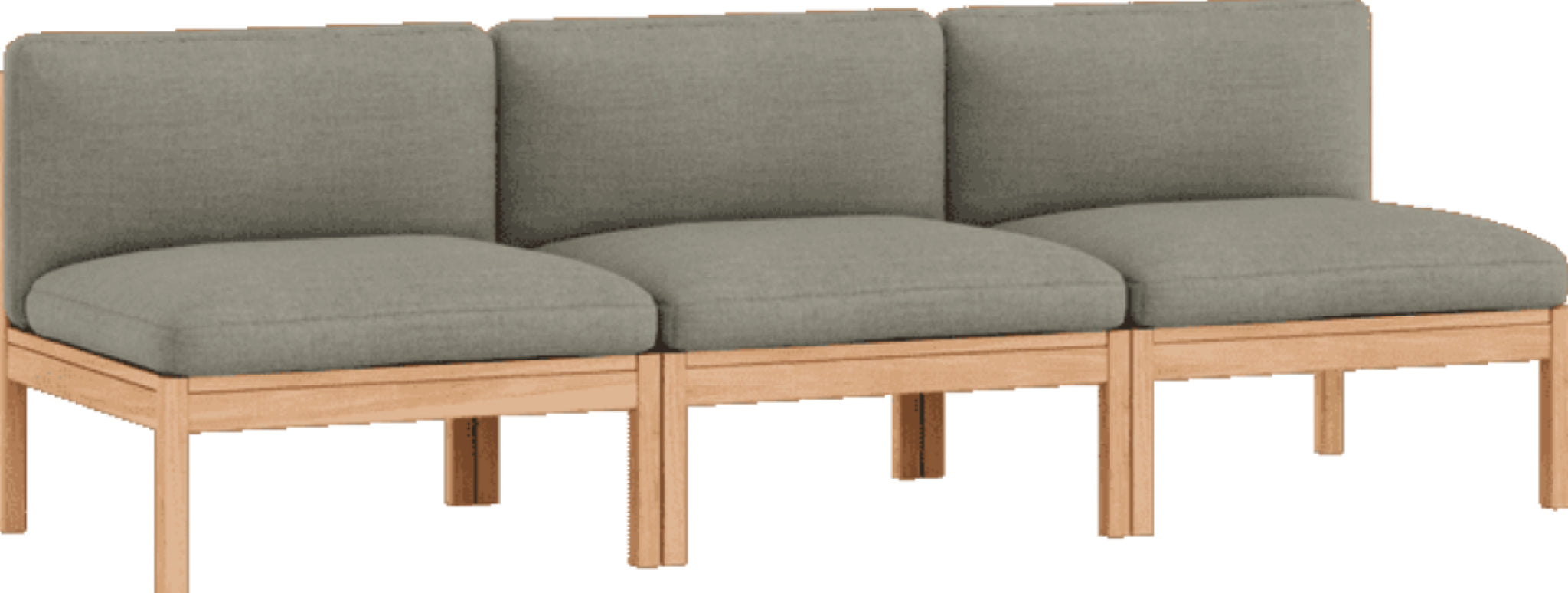 Moebe Modular Sofa Set, 3 Seater Sofa, Re-wool 128 (fsc Mix Credit)